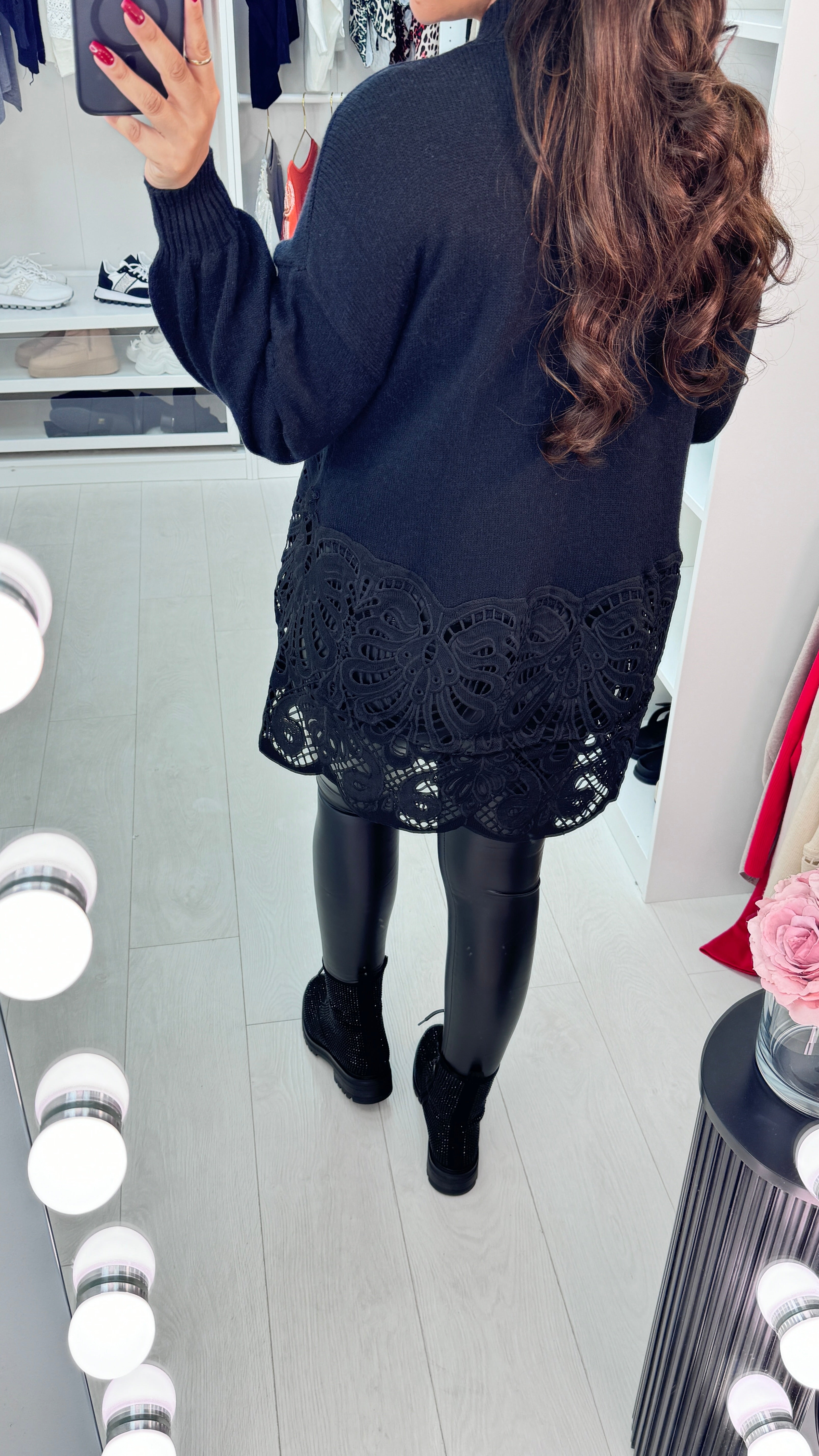 Tasha Crochet Detail Jumper