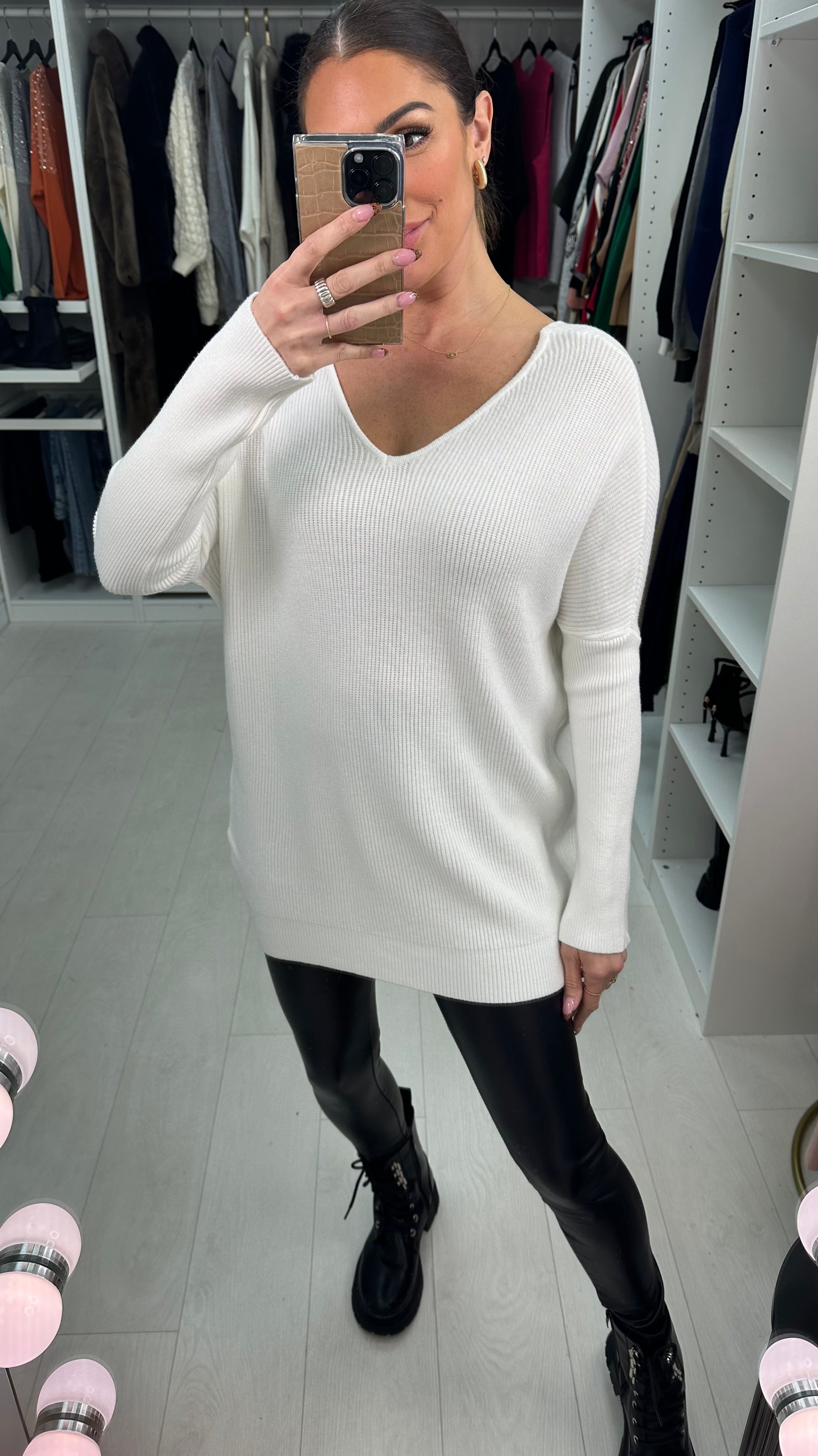 Olani Bow Tie Knit Jumper