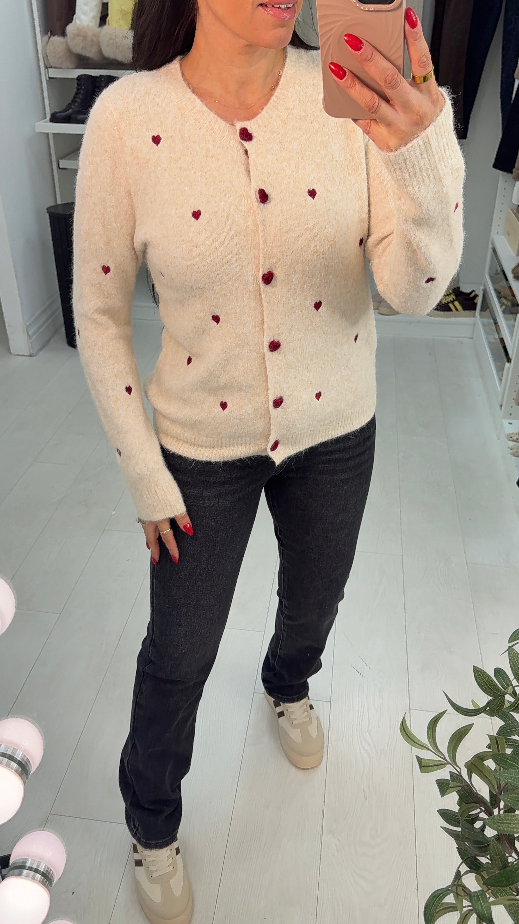 Angelina Embroidered Heart Detail Super Soft Cardigan