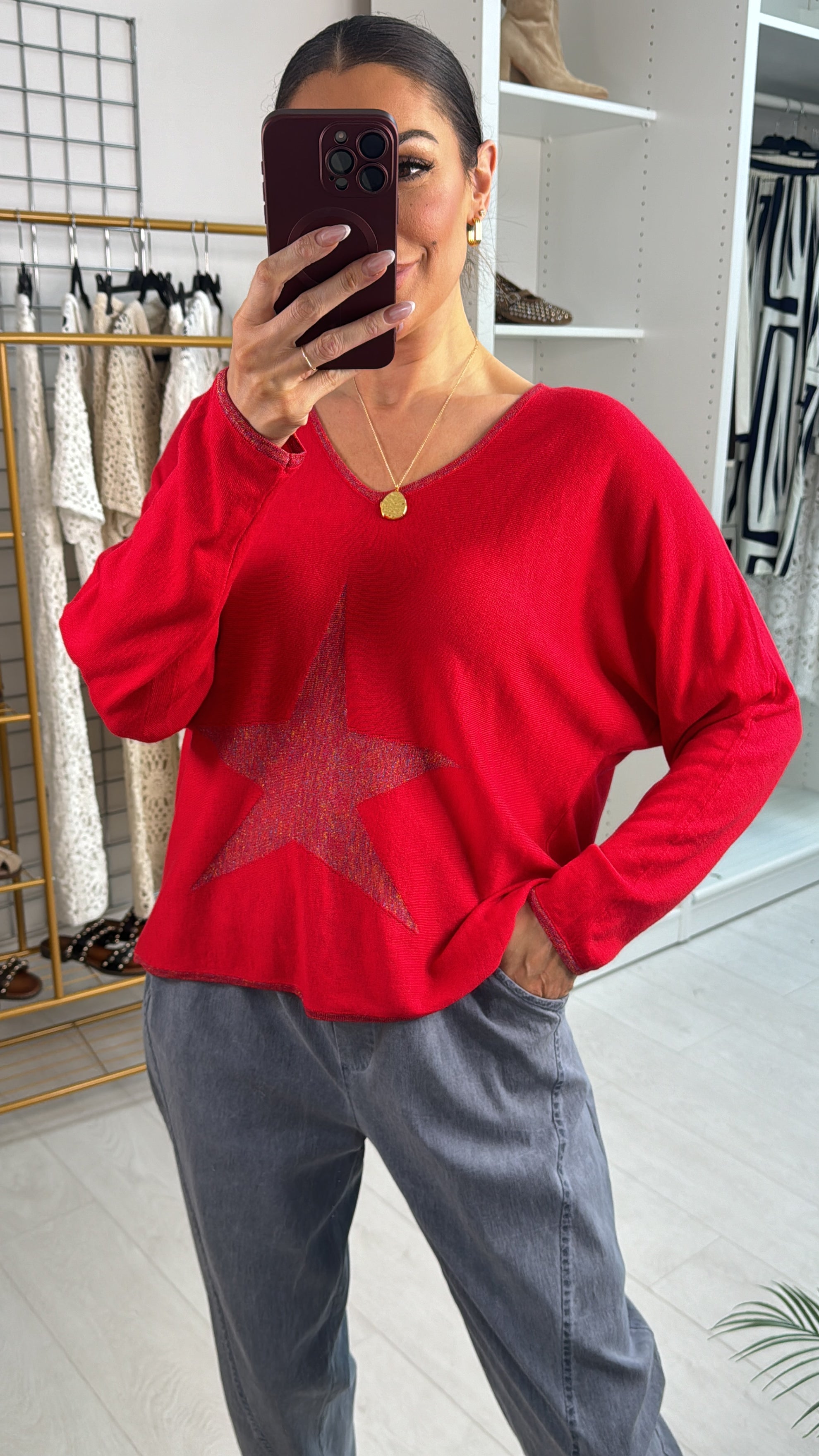 Clarin Lurex Star Fine Knit