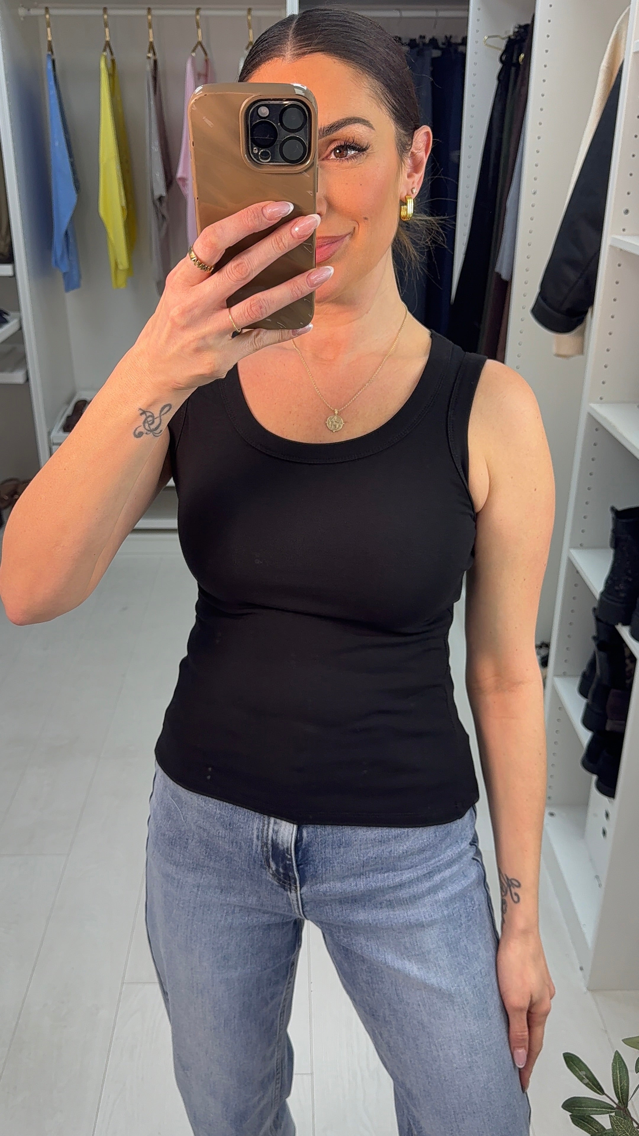 Leilani Plain Basic Vest Top