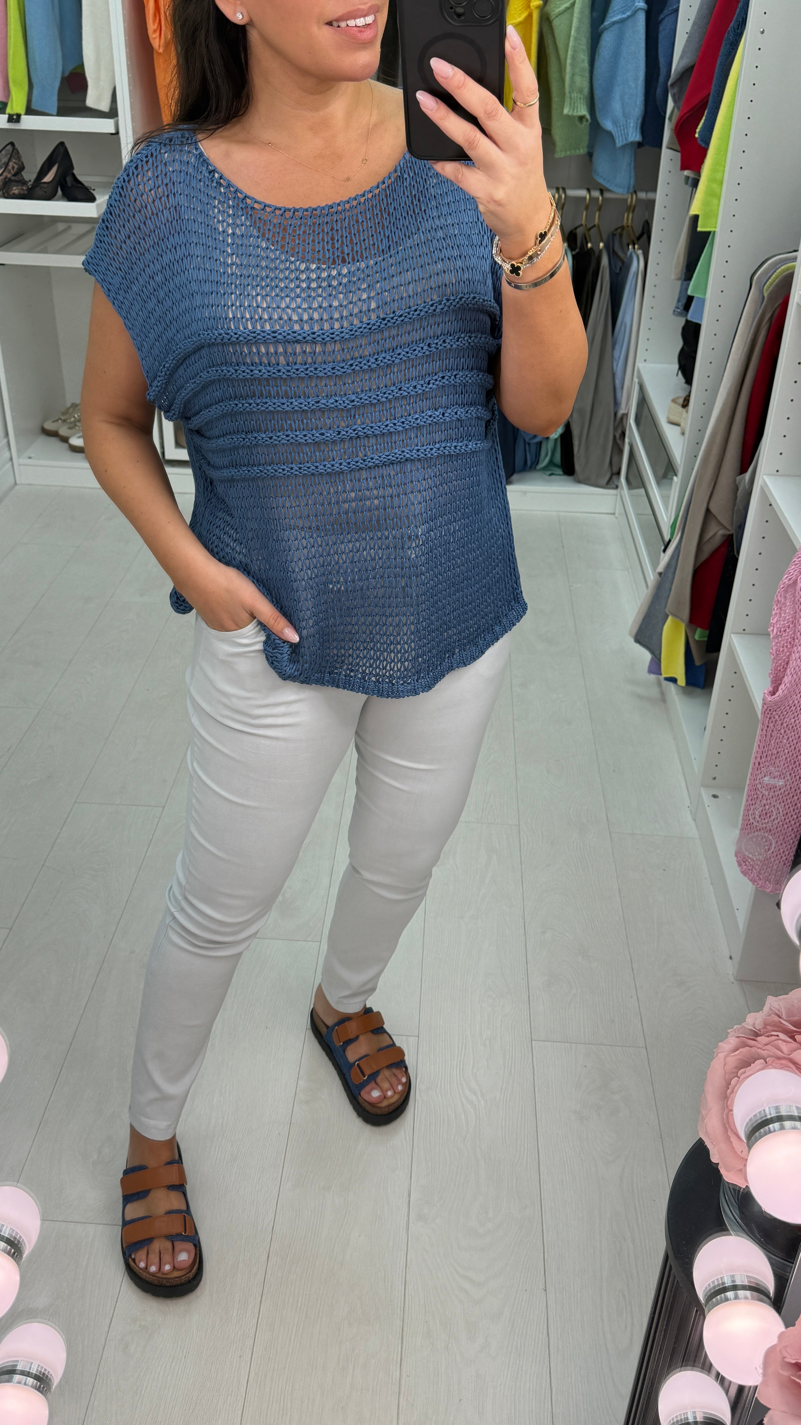 Monyca Loose Fit Crochet Top