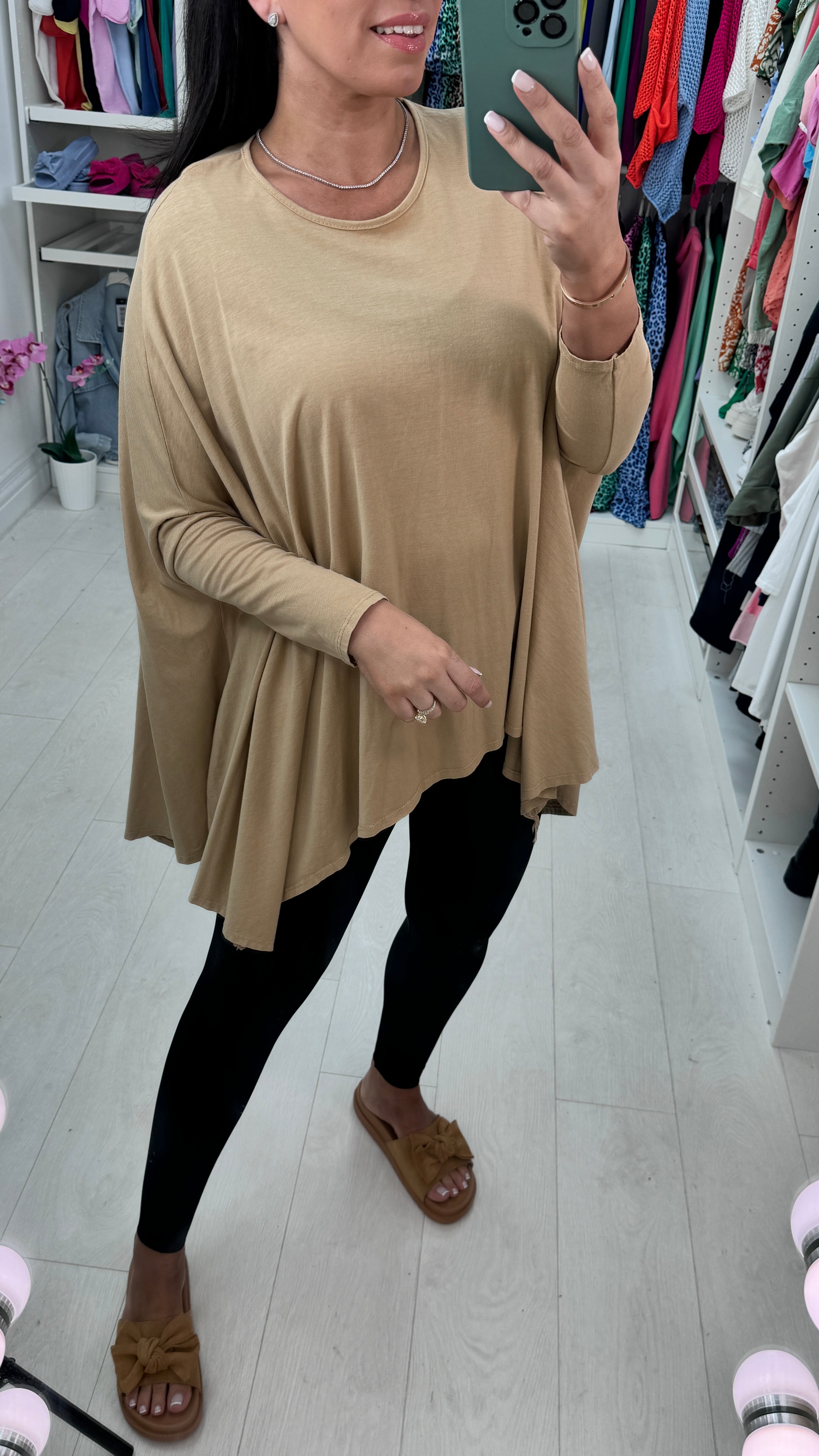 Lesley Plain Asymmetric Lightweight Top