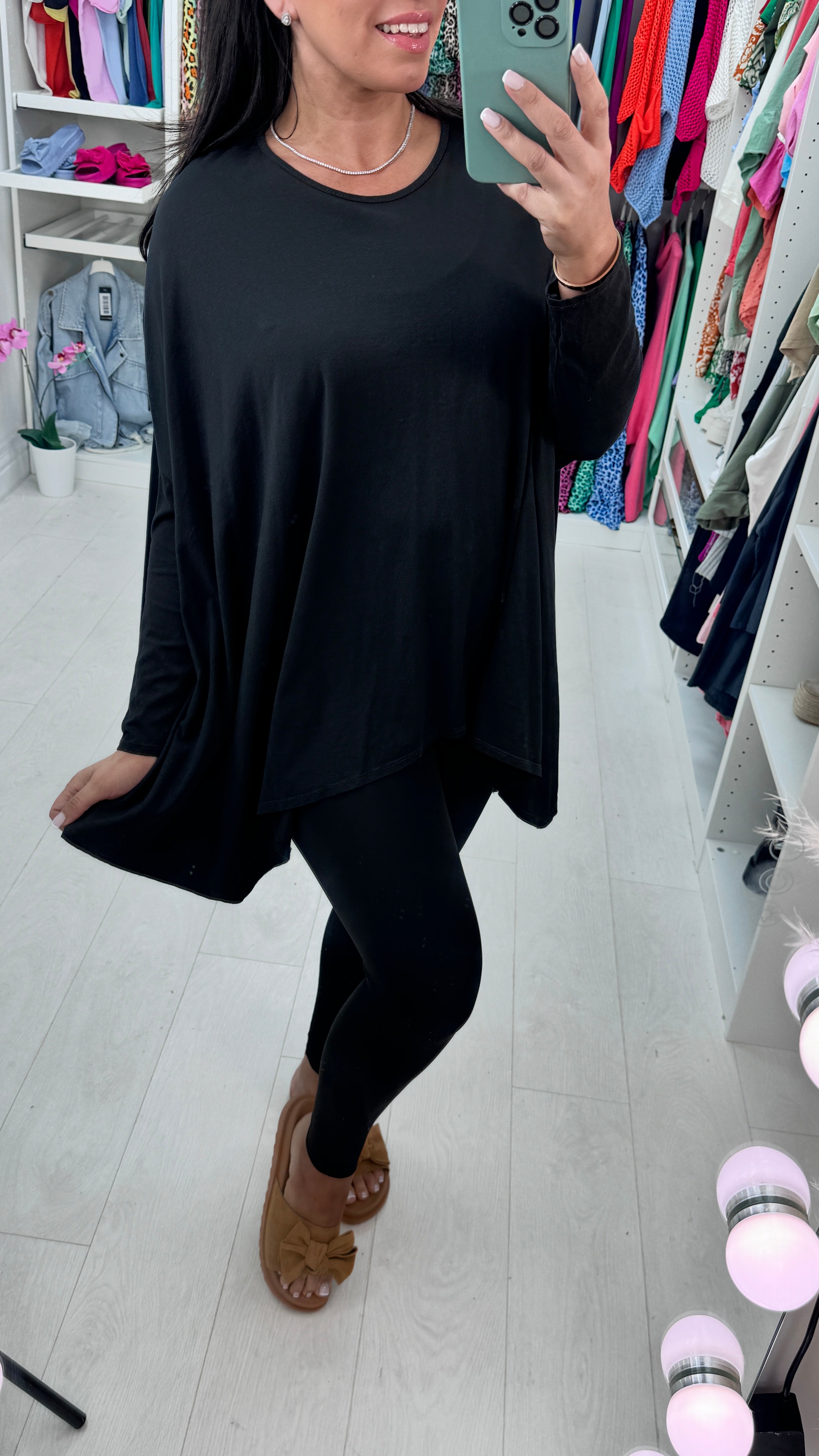 Lesley Plain Asymmetric Lightweight Top