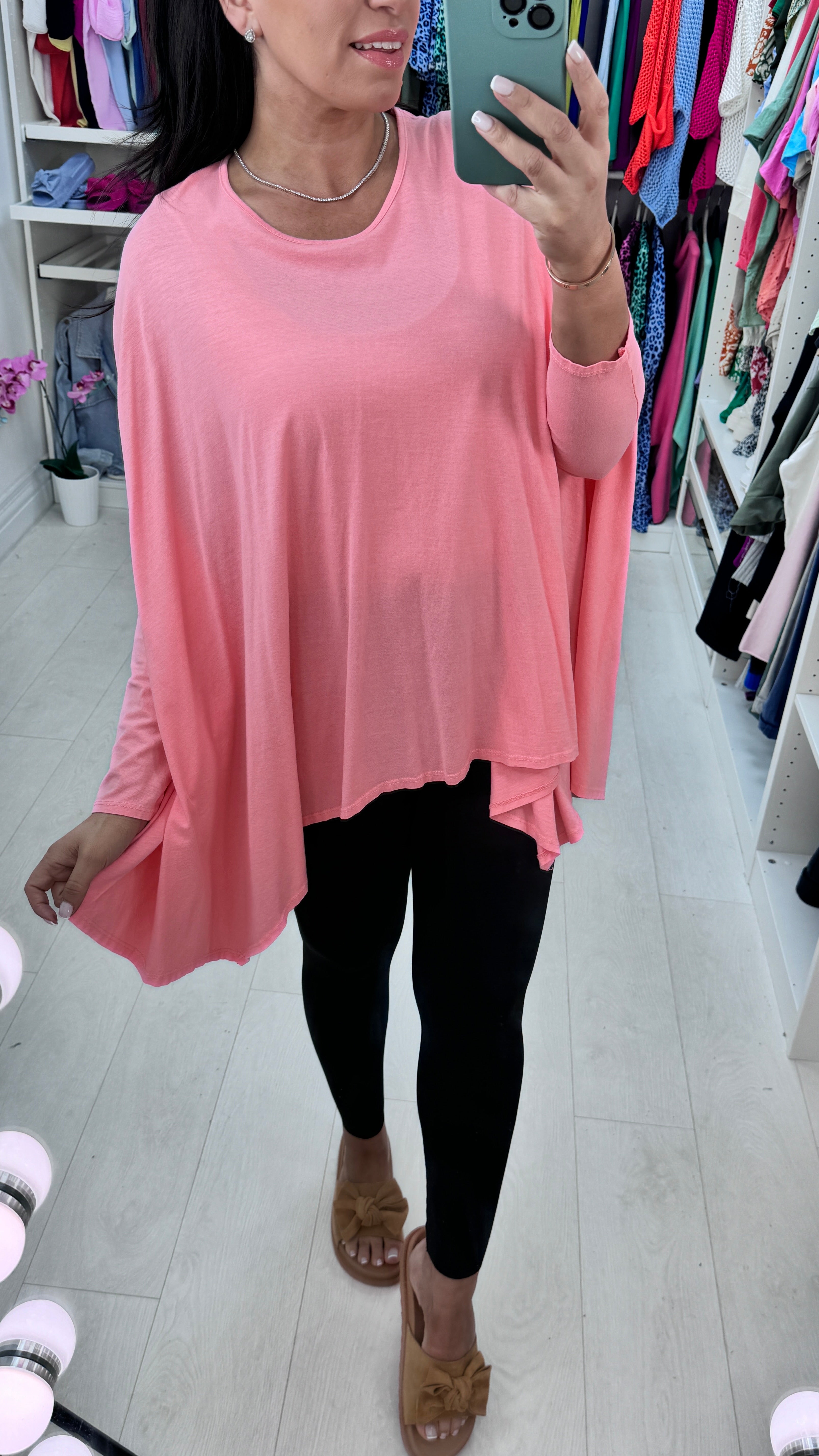 Lesley Plain Asymmetric Lightweight Top