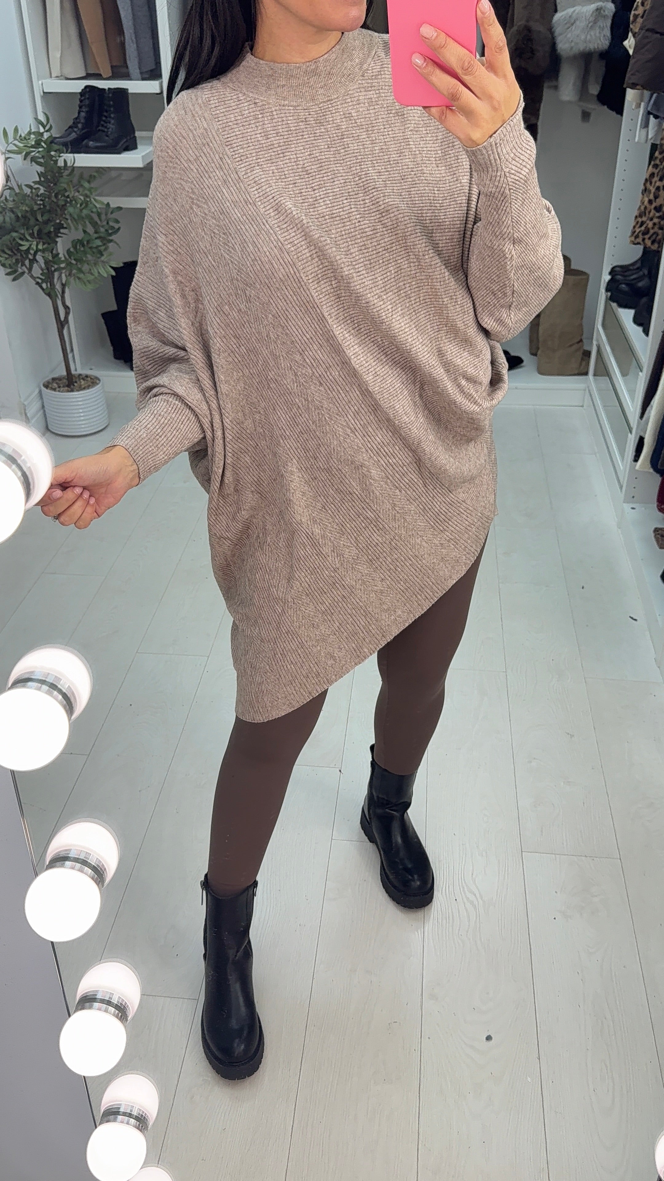 Cassie Asymmetric Batwing Jumper