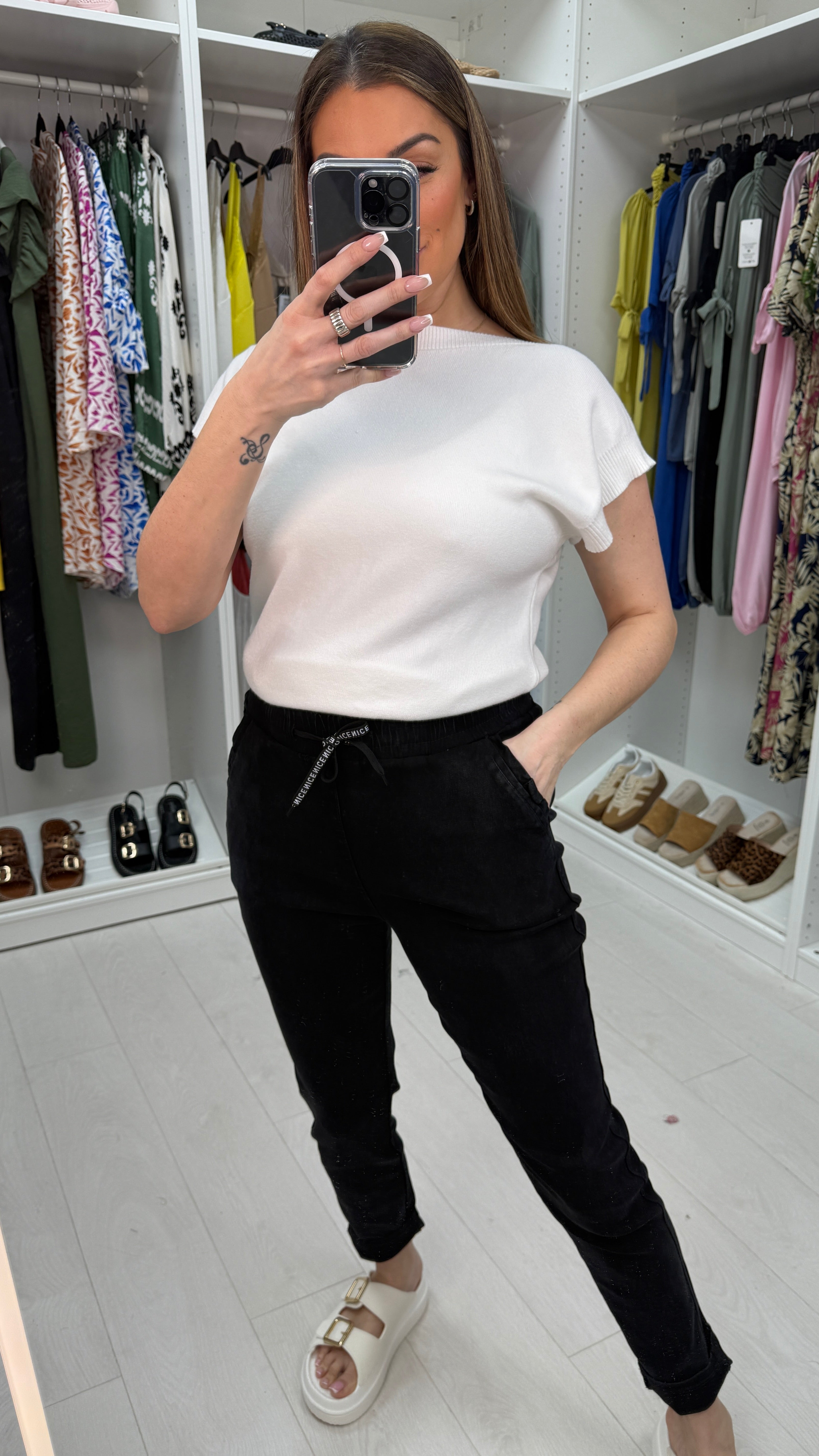 Sando Plain High Waisted Joggers