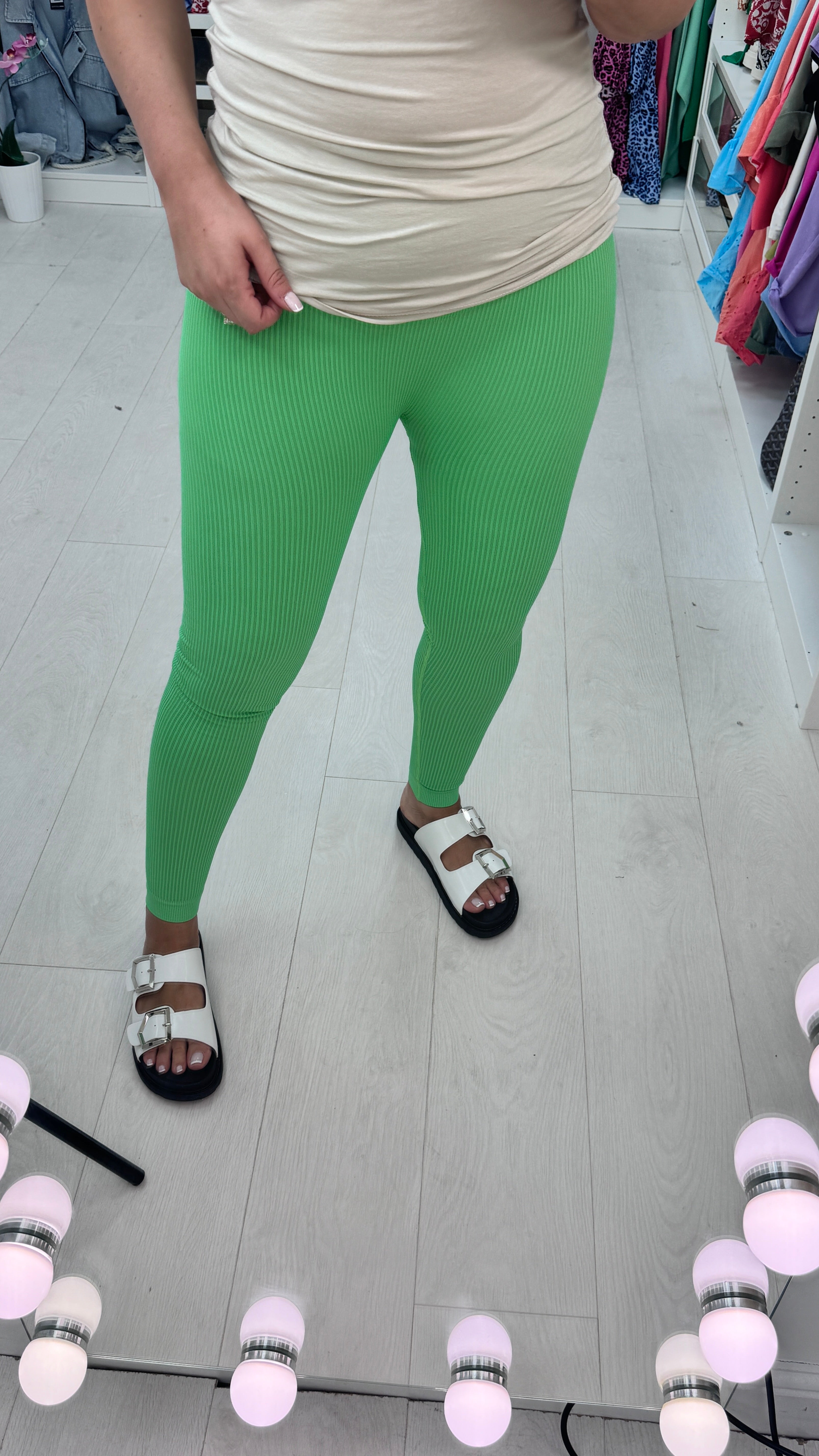 Ella Ribbed High Waist Leggings