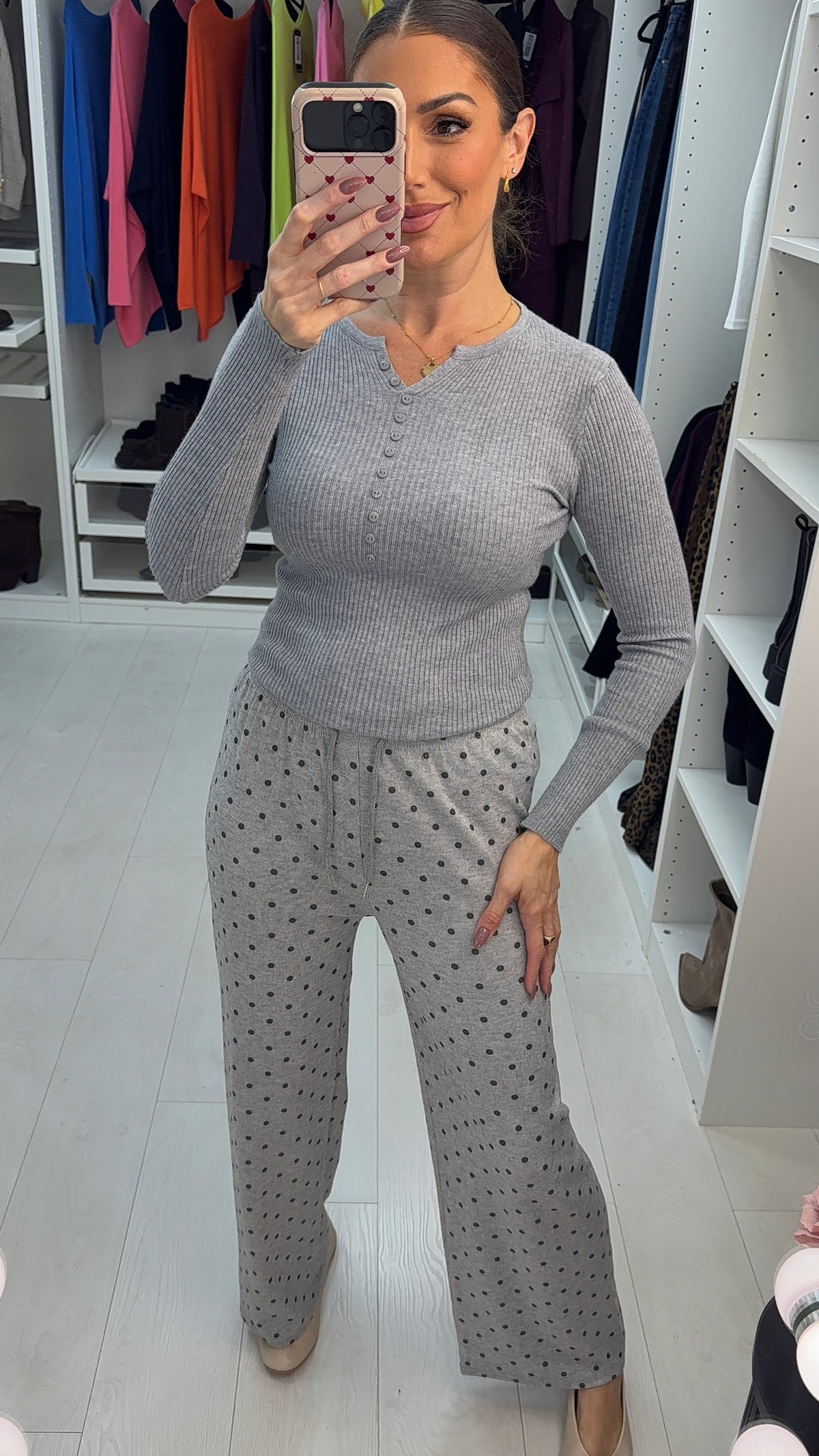 Carline Super Soft Polka Dot Joggers