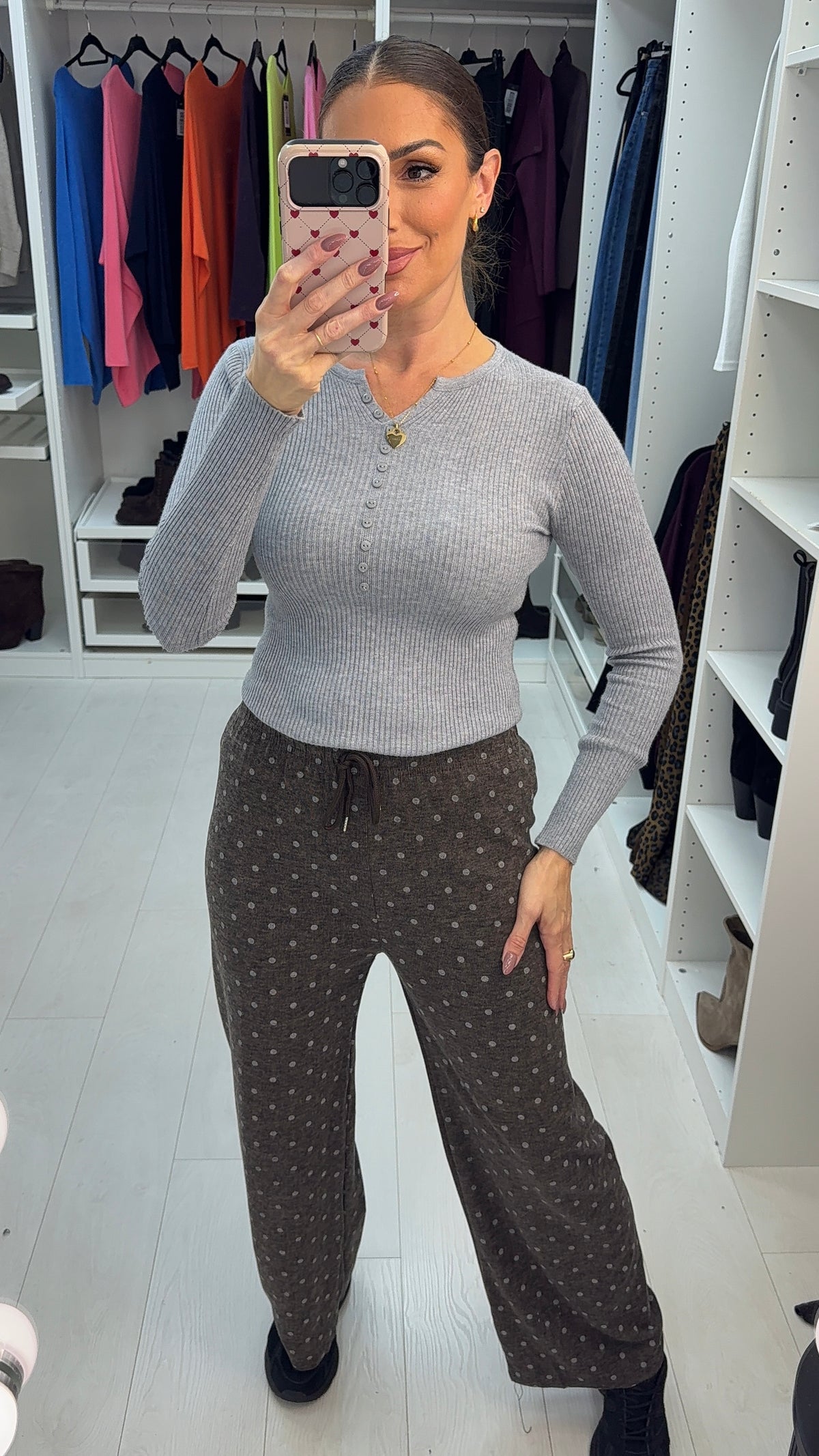 Carline Super Soft Polka Dot Joggers