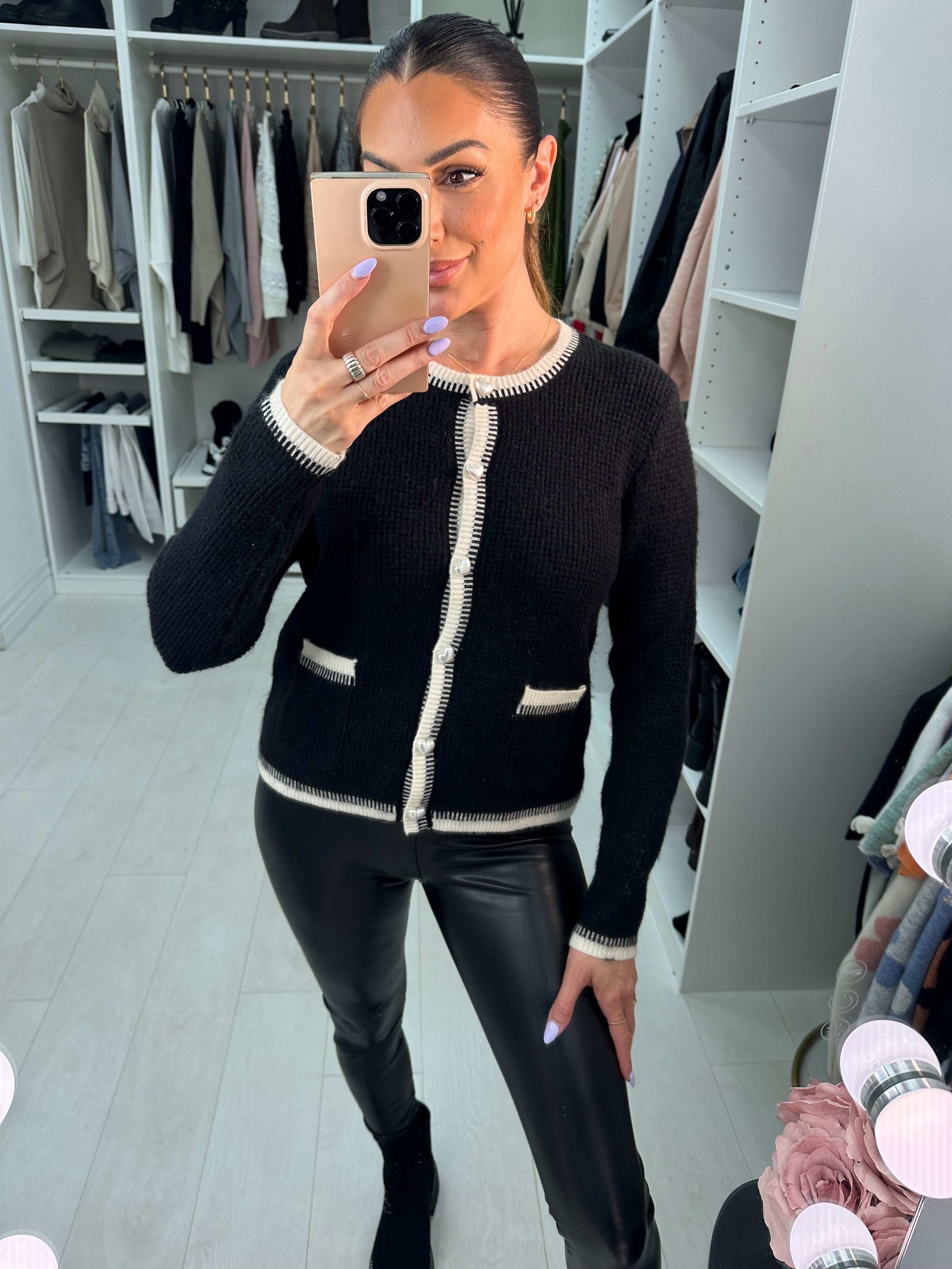 Martin Contrast Trim Knitted Cardigan