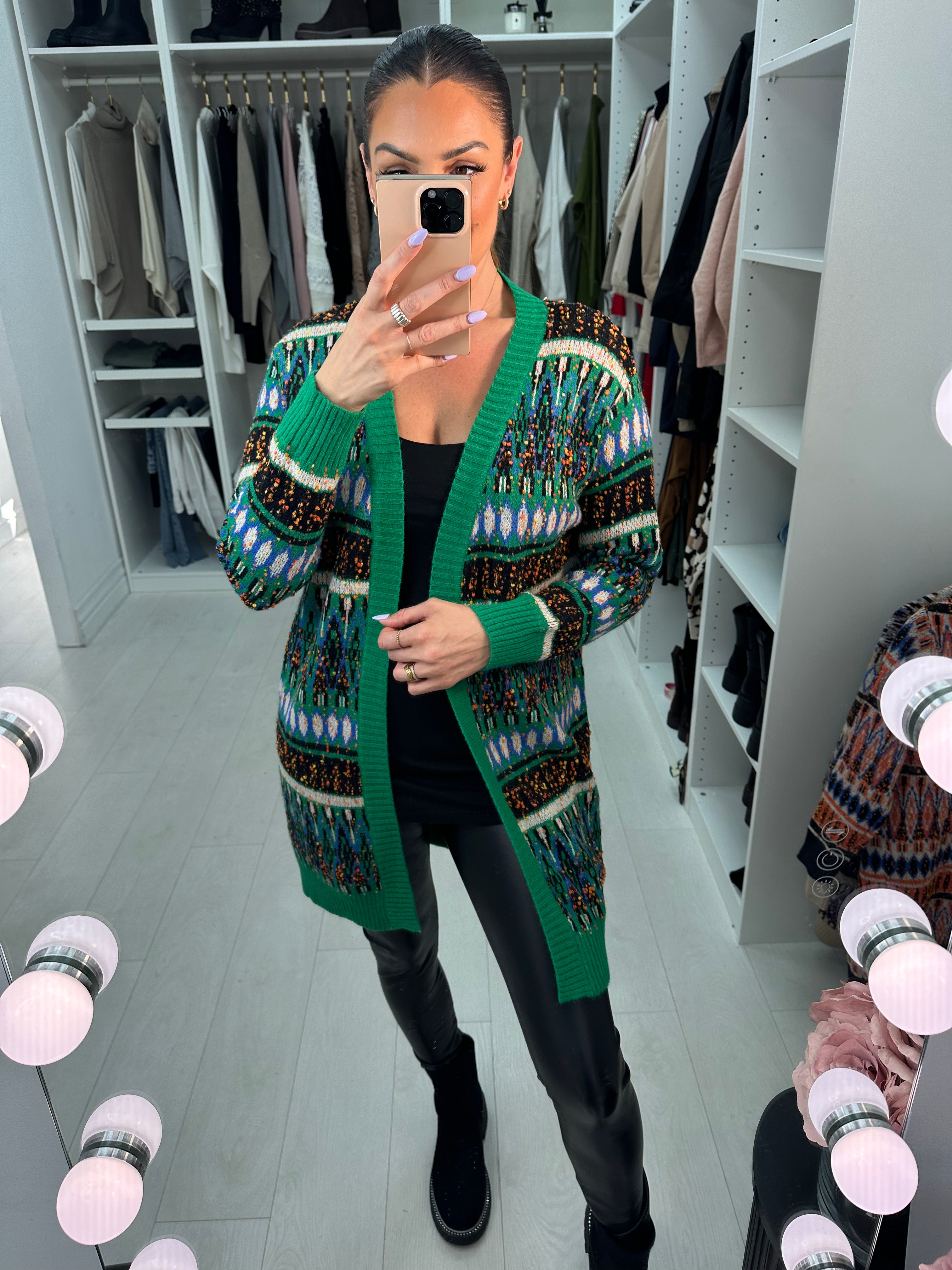 Taimi Thick Knitted Open Front Cardigan