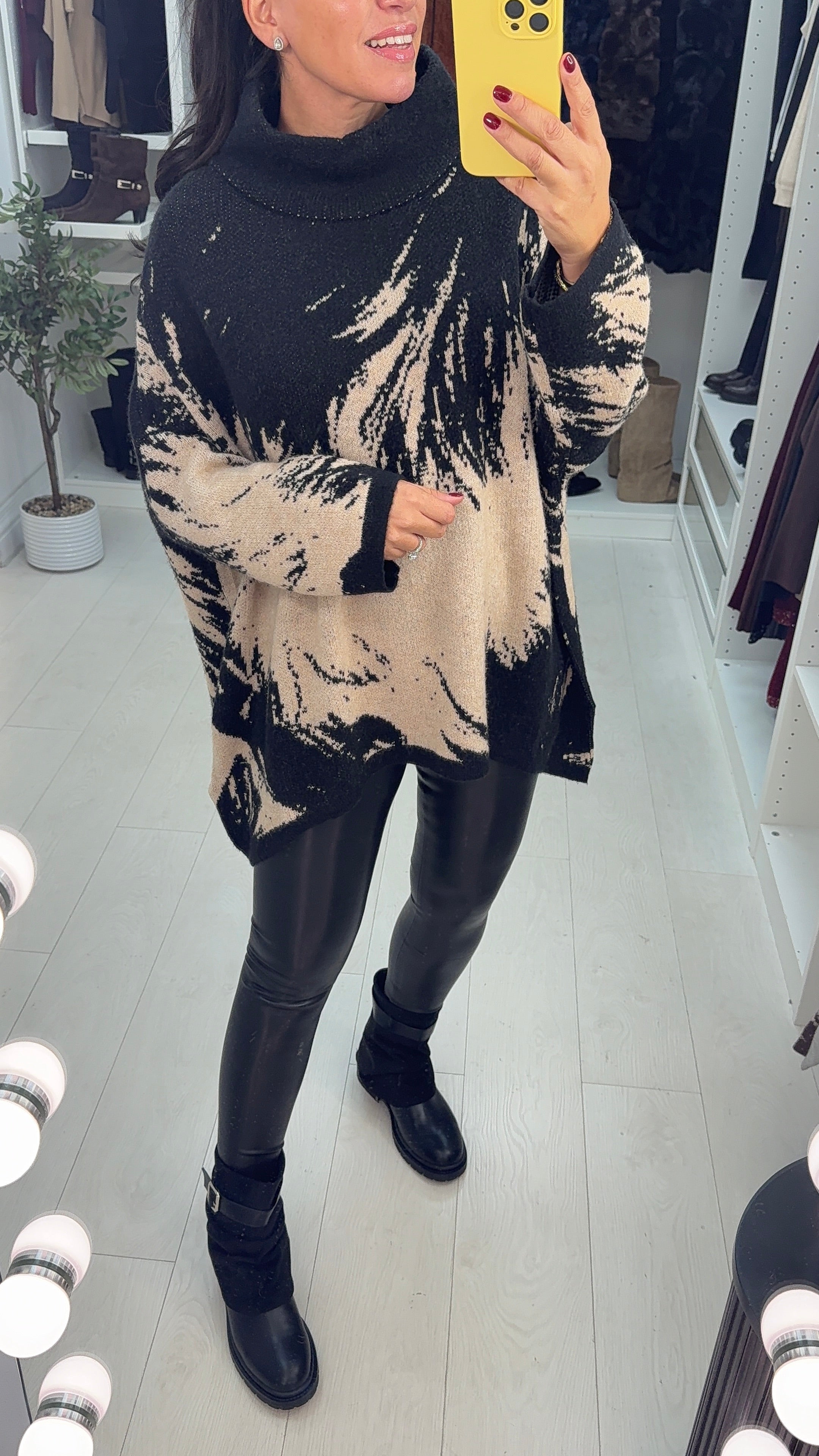 Florence Super Soft High Neck Oversized Jumper