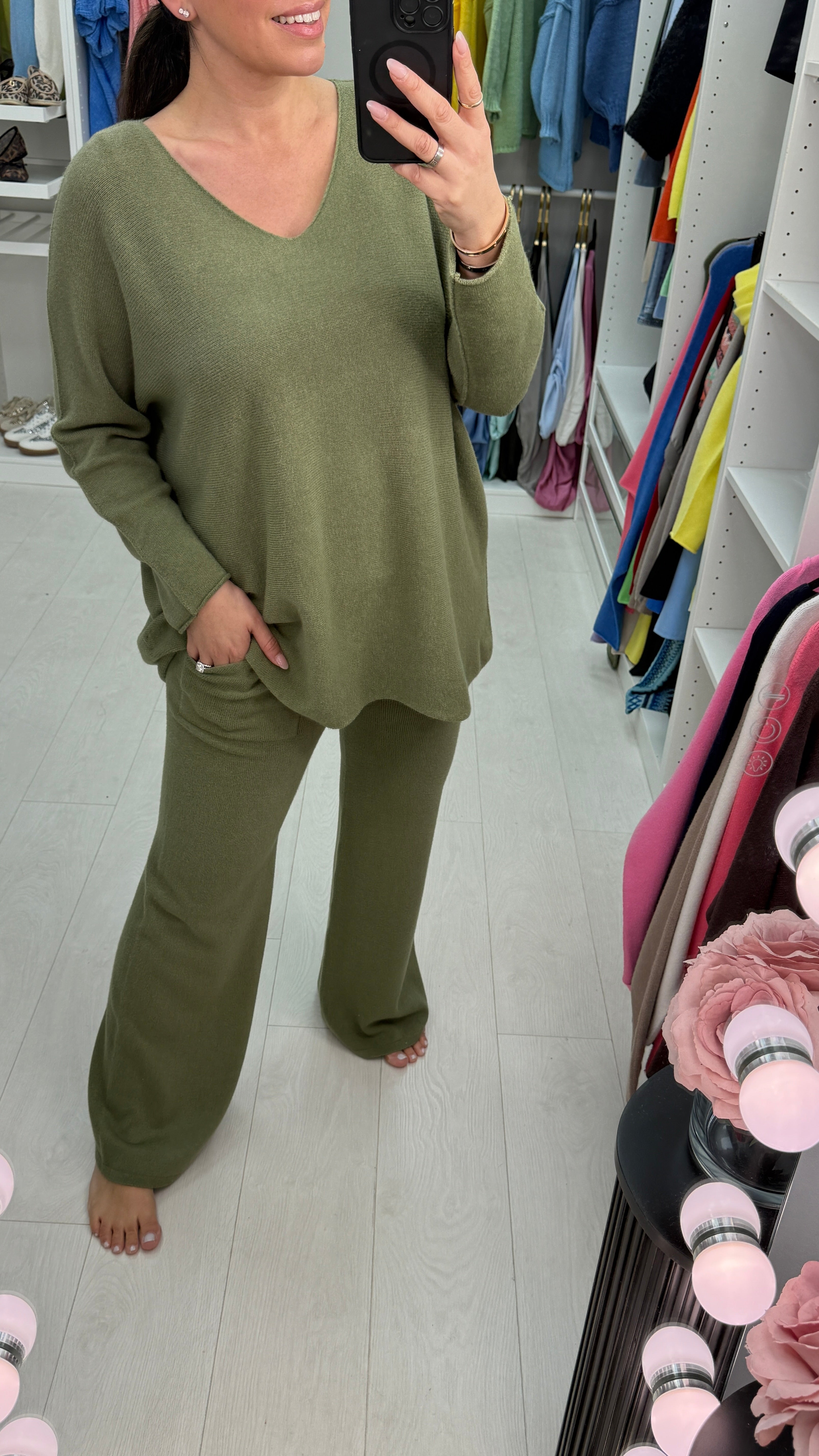 Eden Super Soft Plain V Neck Jumper