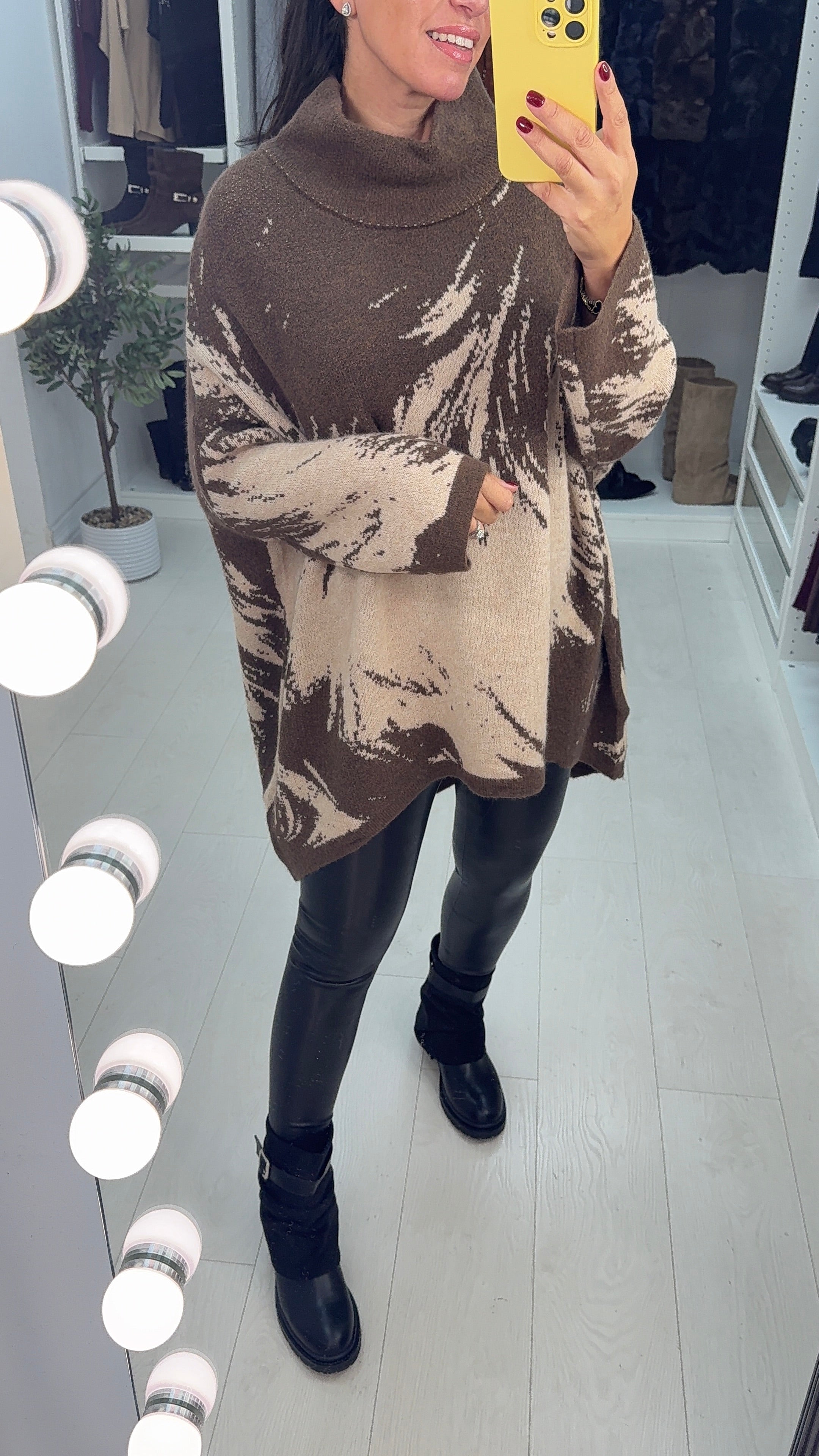 Florence Super Soft High Neck Oversized Jumper