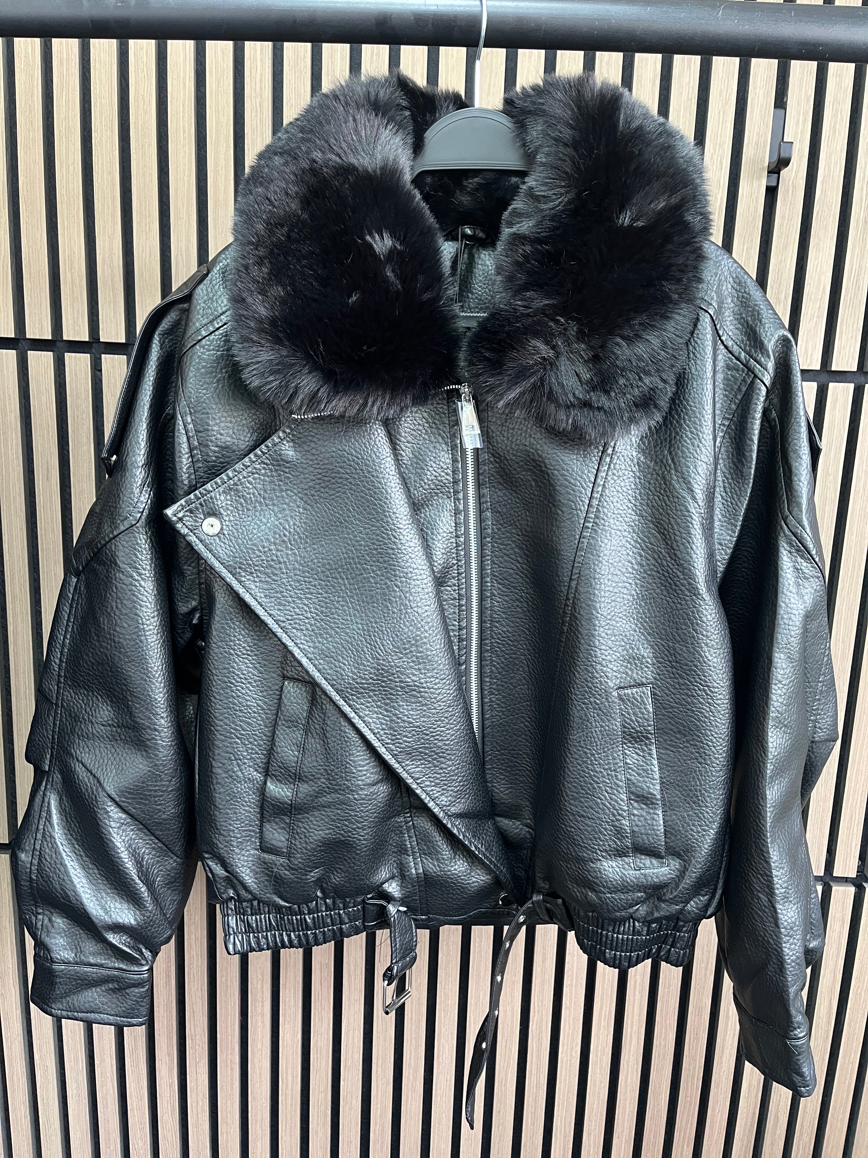 Talitah Faux Fur & Leather Jacket