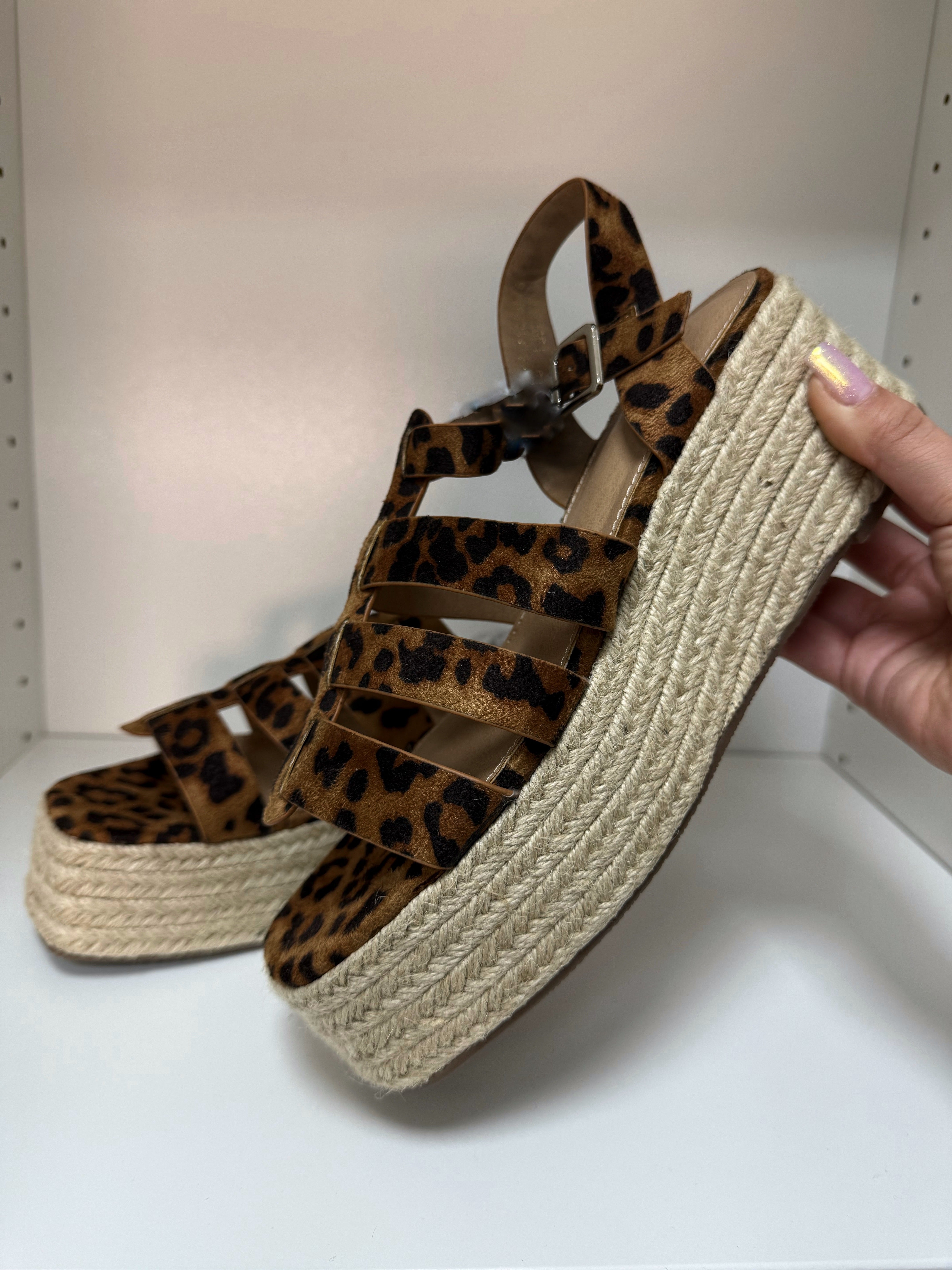 Emmy Gladiator Style Platform Mules