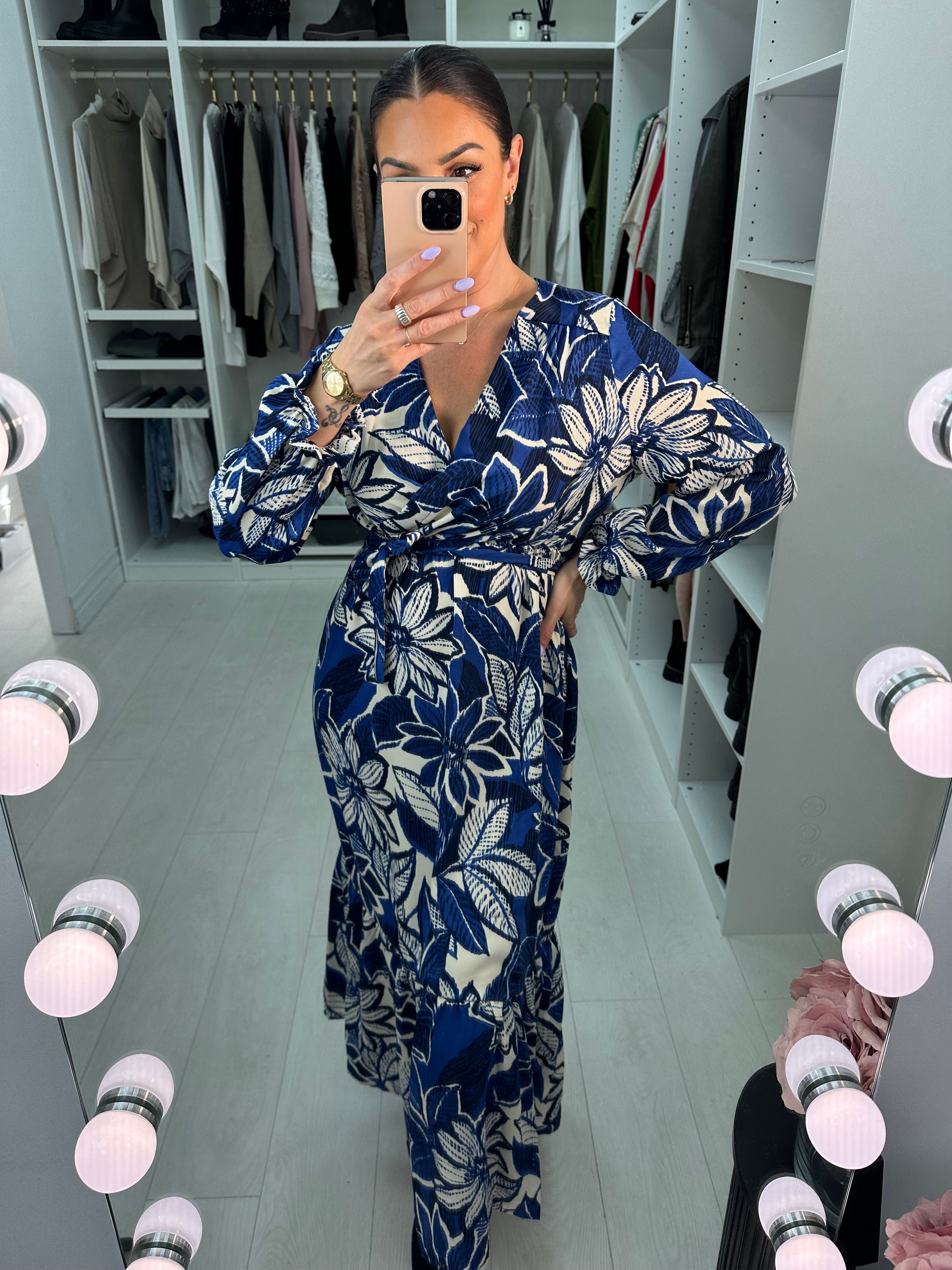 Sirius Bold Floral Print Dress