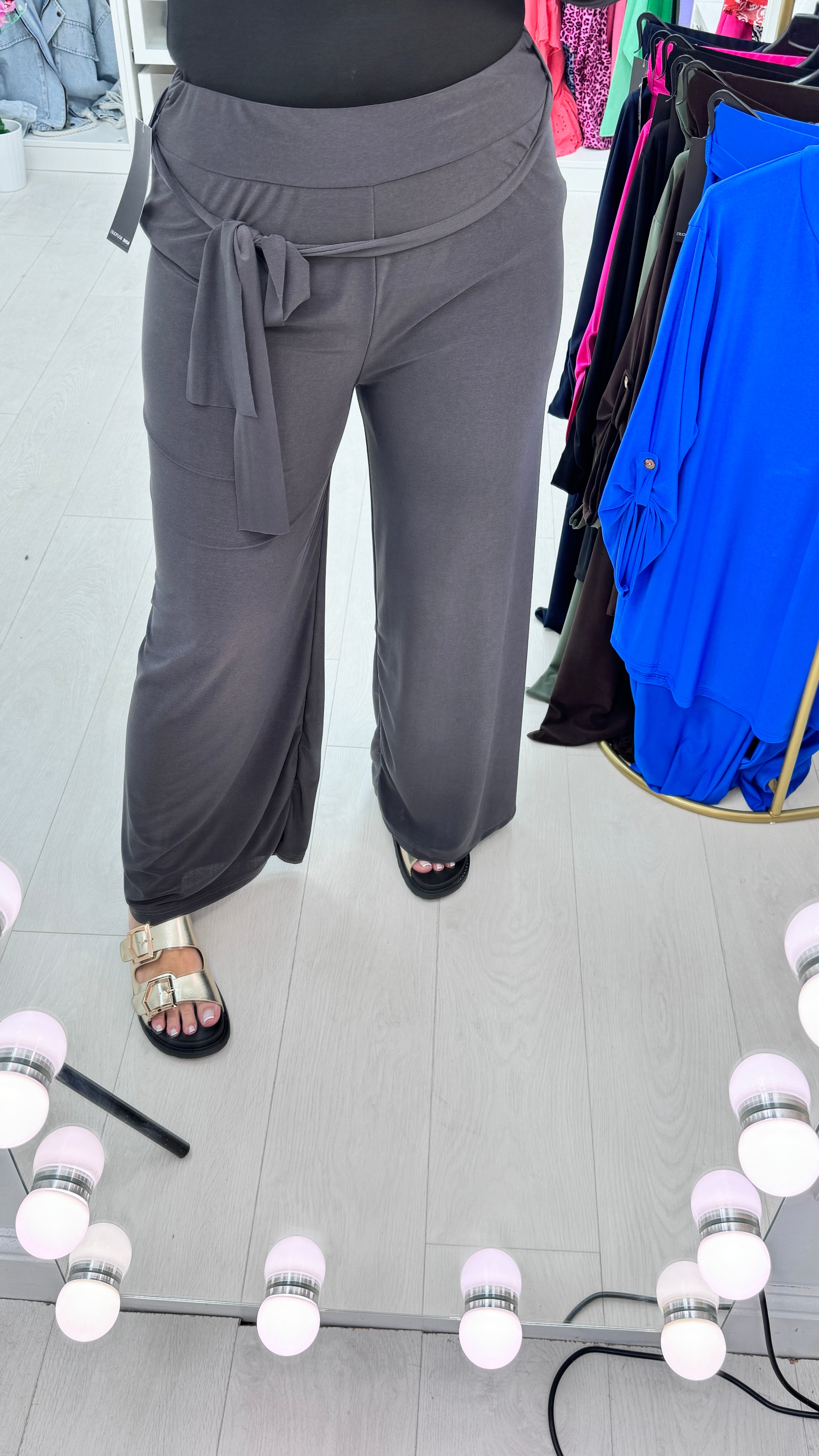 Wilma Plain Tie Waist Trousers