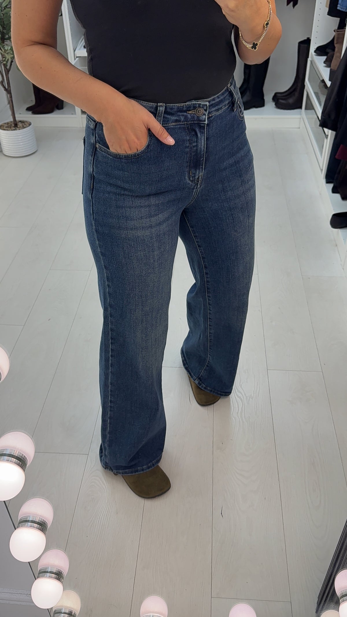 Umara High Waisted Wide Leg Jeans
