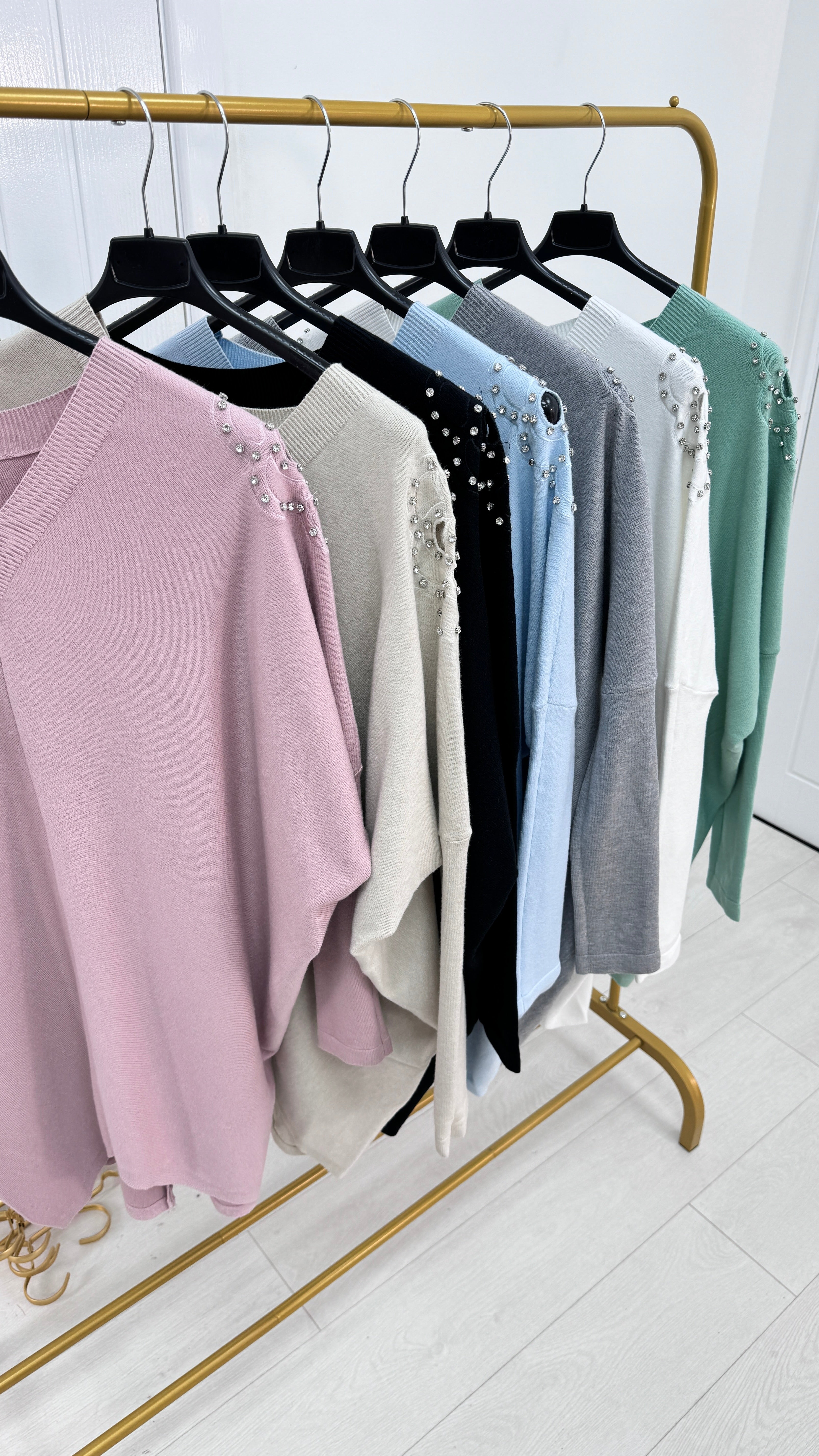 Jess Diamond Flower Jumper