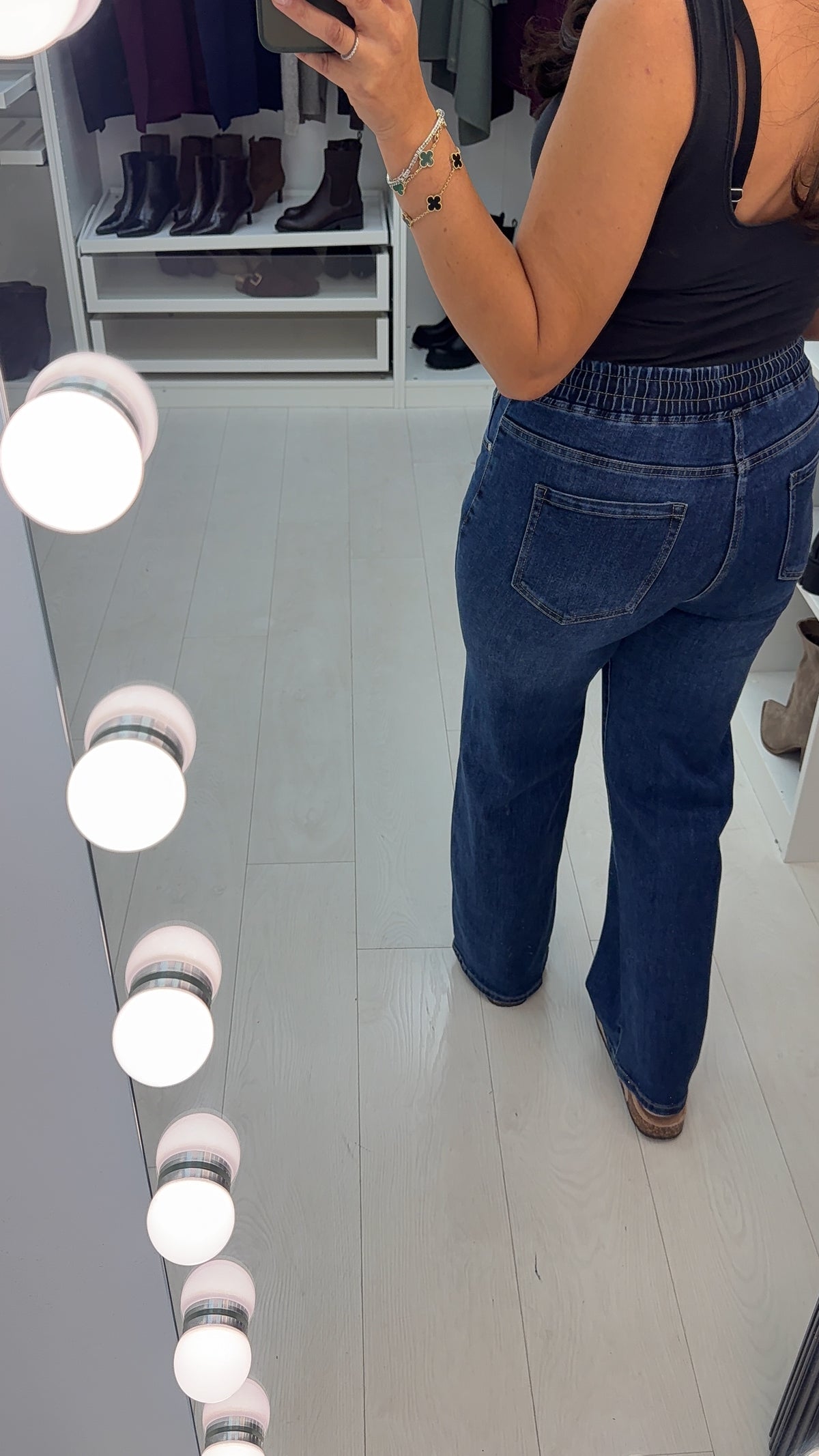 Talissa Elasticated Waist Wide Leg Jeans