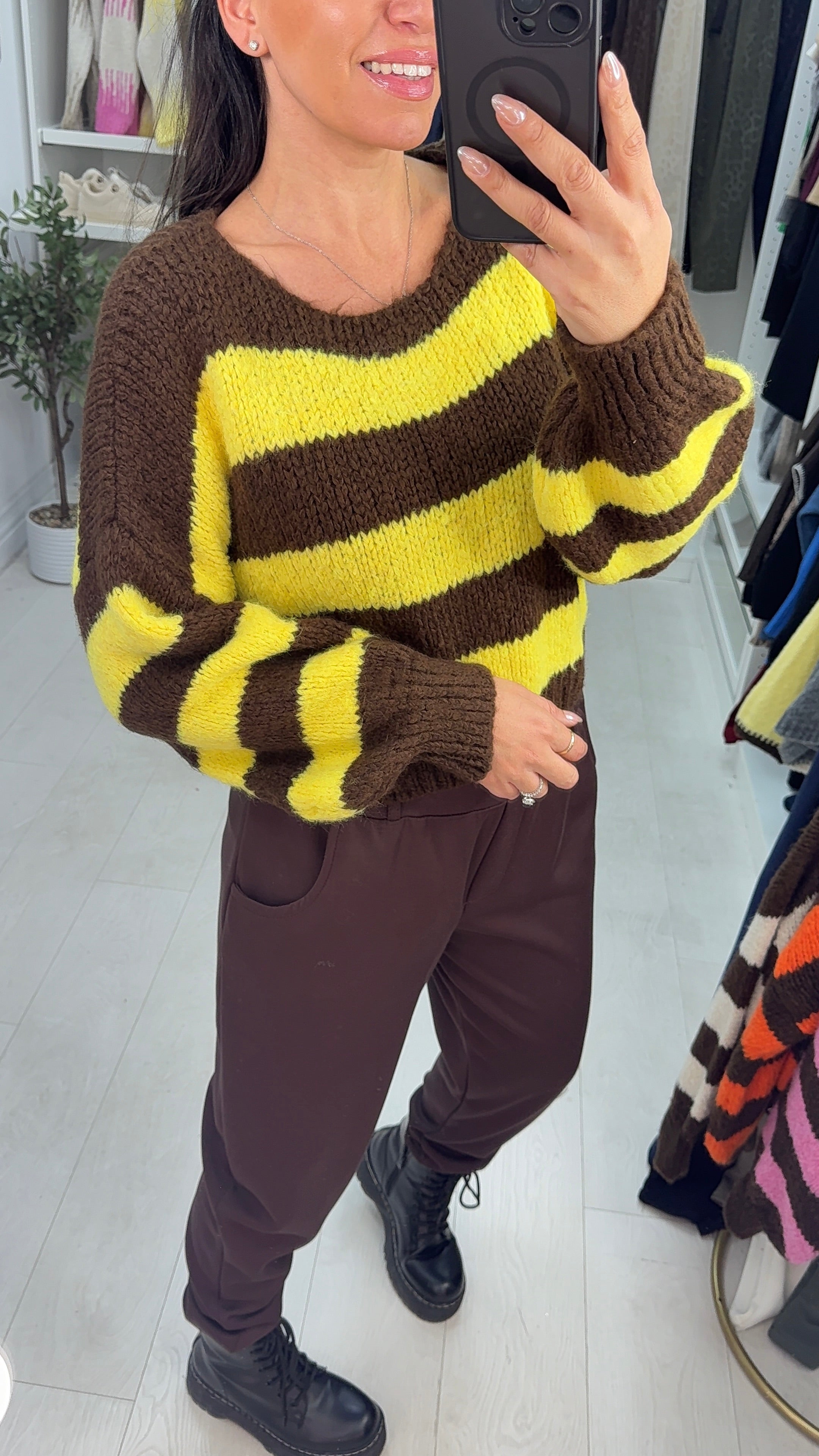 Fidelina Colour Block Super Soft Jumper