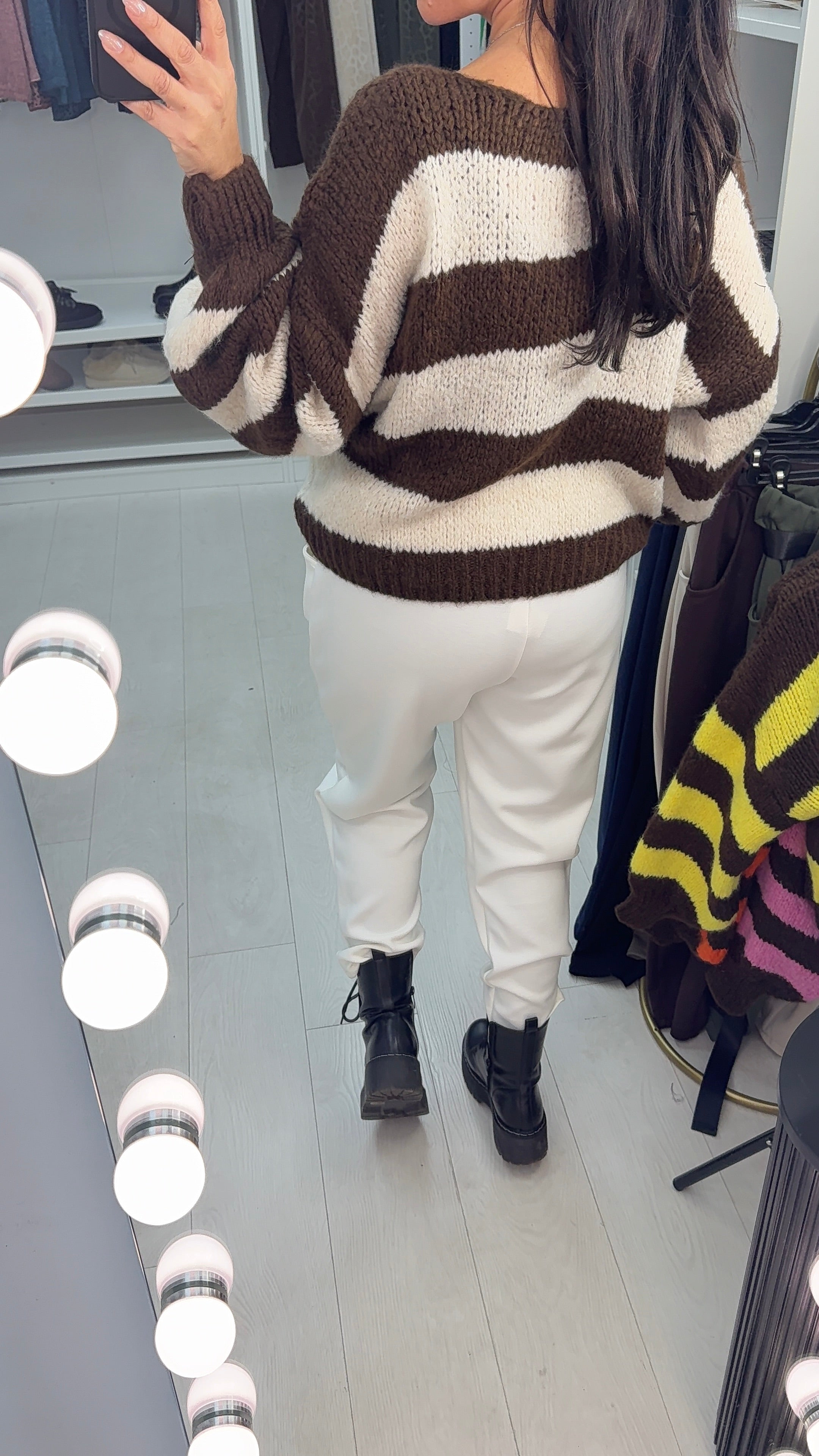 Fidelina Colour Block Super Soft Jumper