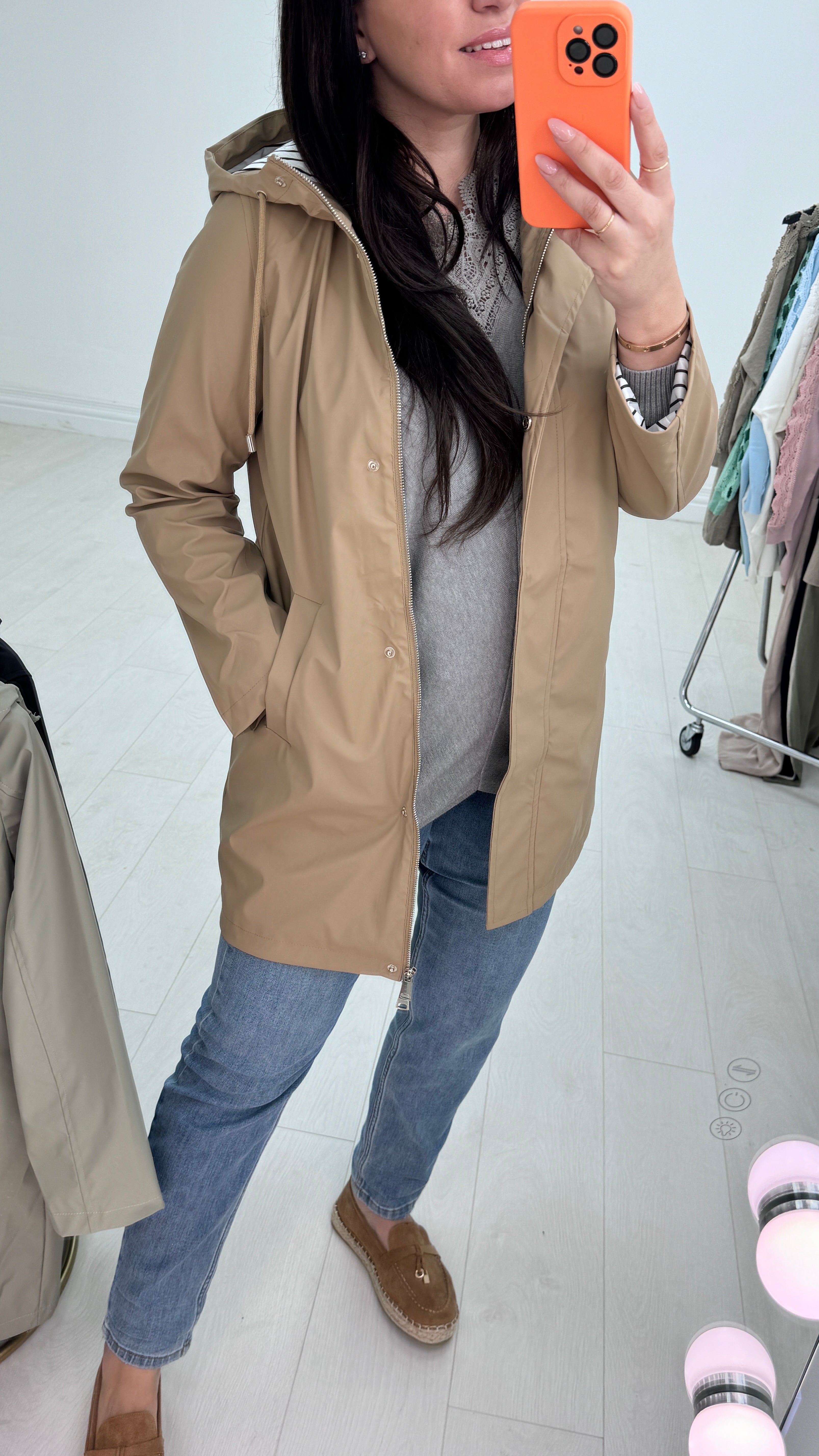 Bettie Hooded Raincoat