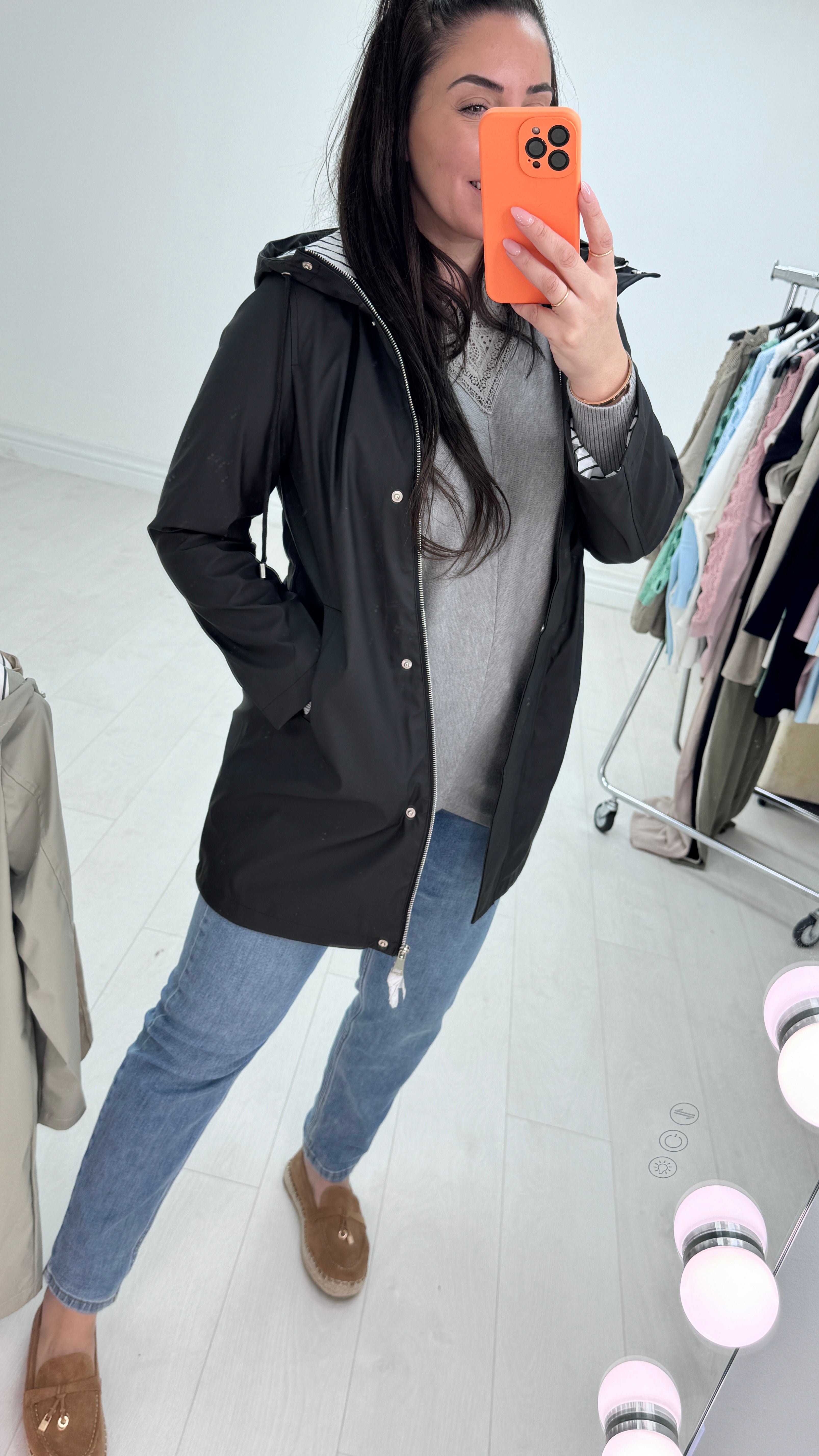 Bettie Hooded Raincoat