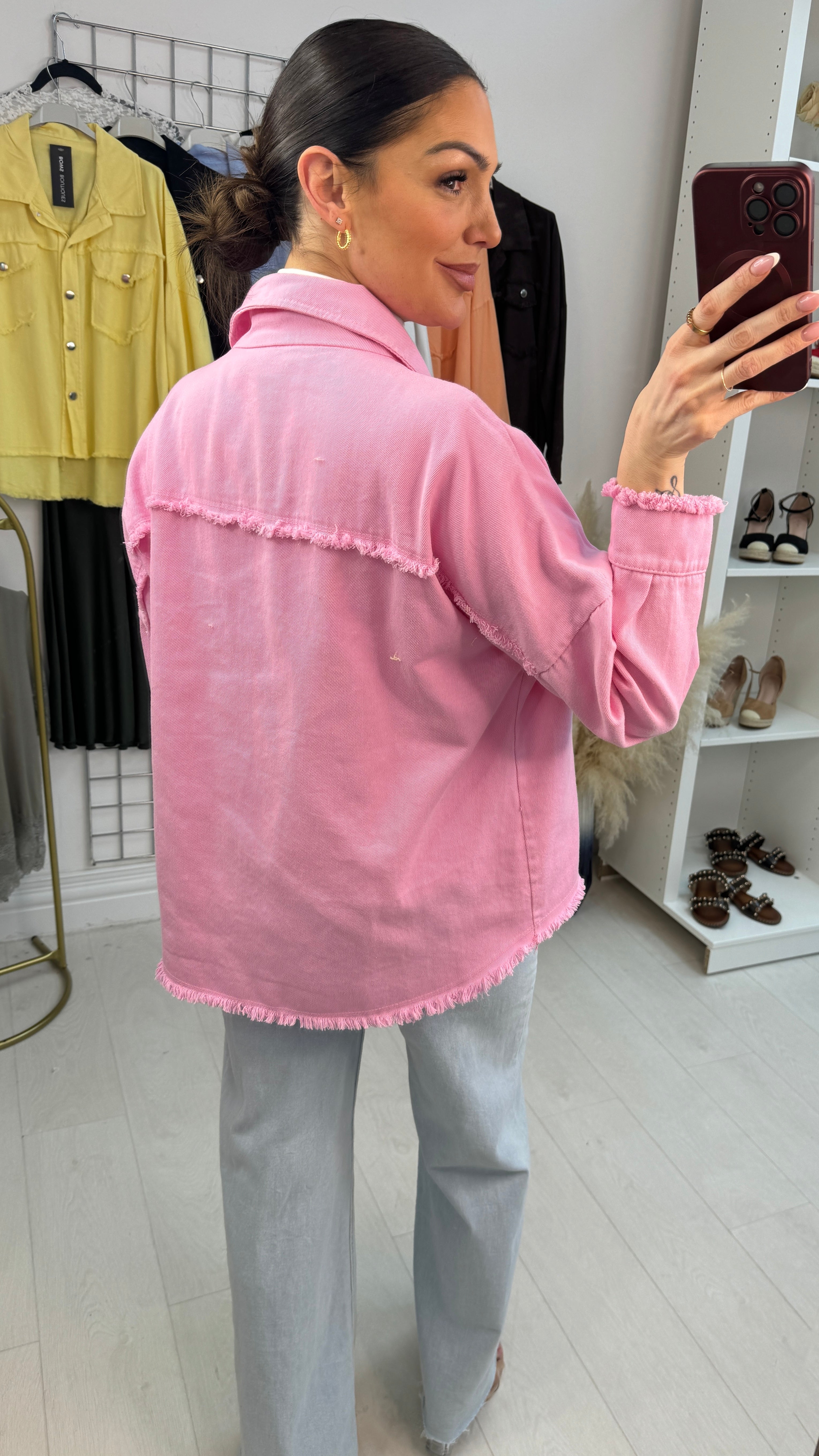 Elisa Frayed Edge Denim Jacket