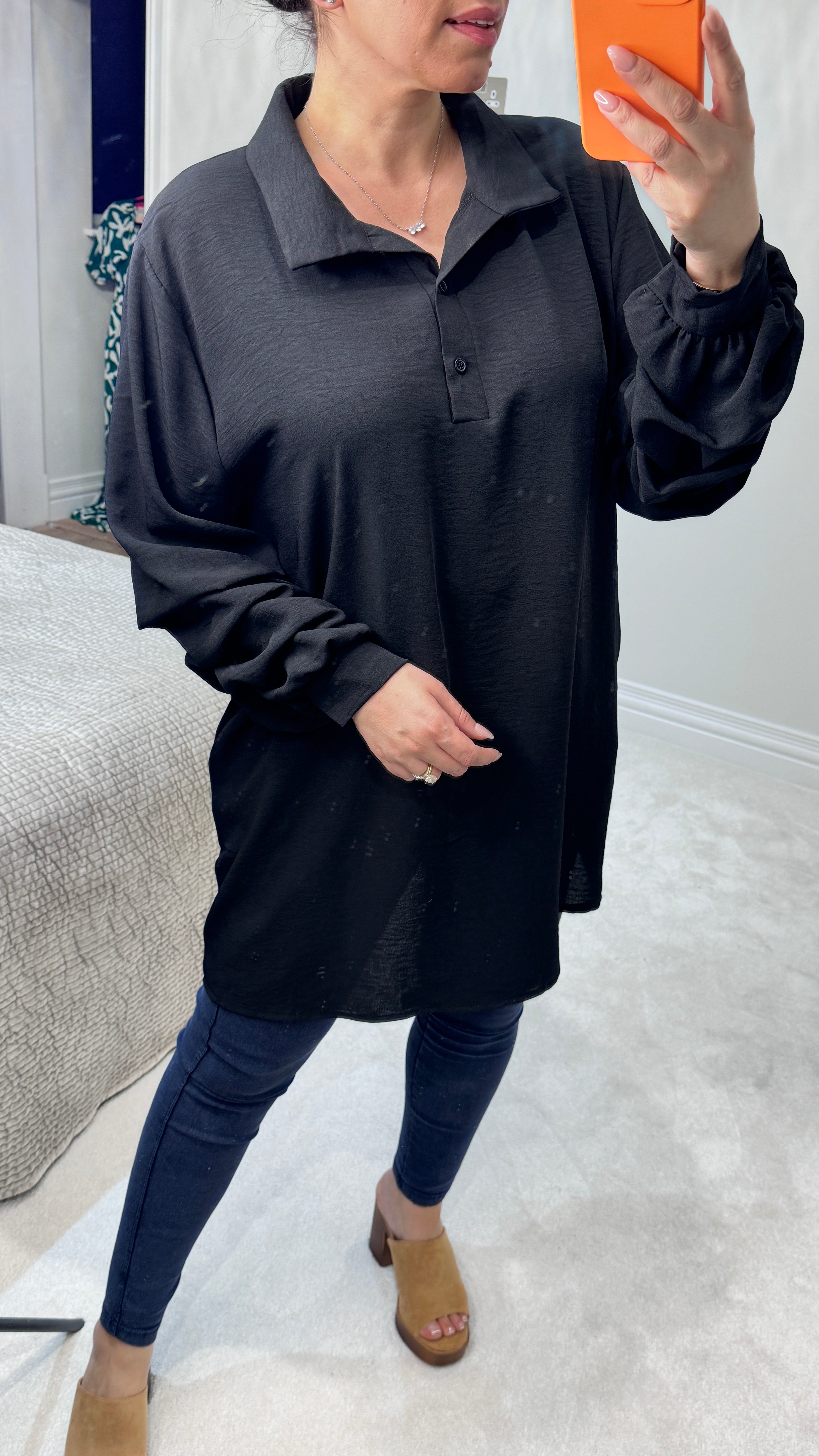 Revalla Ruched Sleeve Blouse