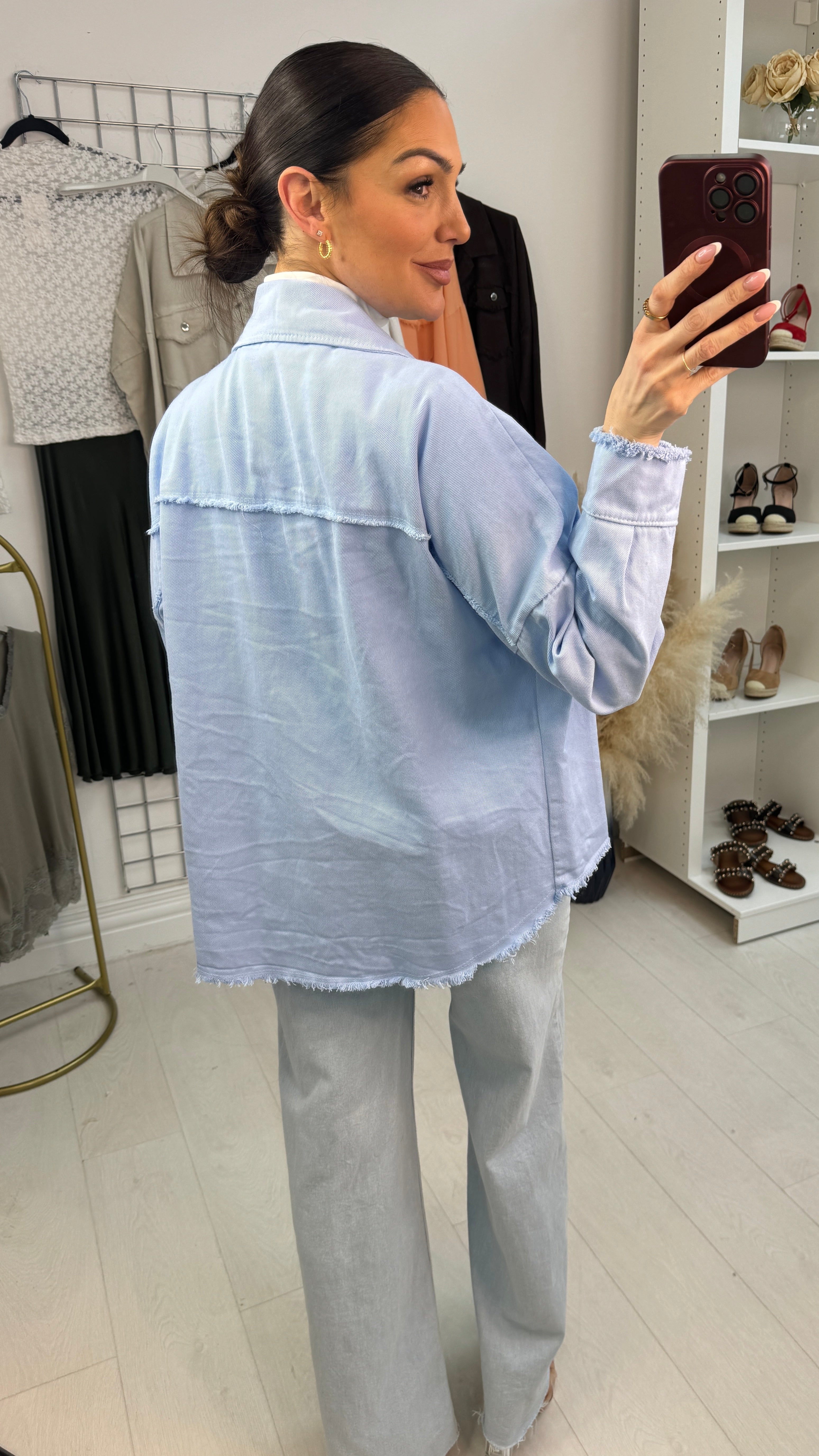 Elisa Frayed Edge Denim Jacket