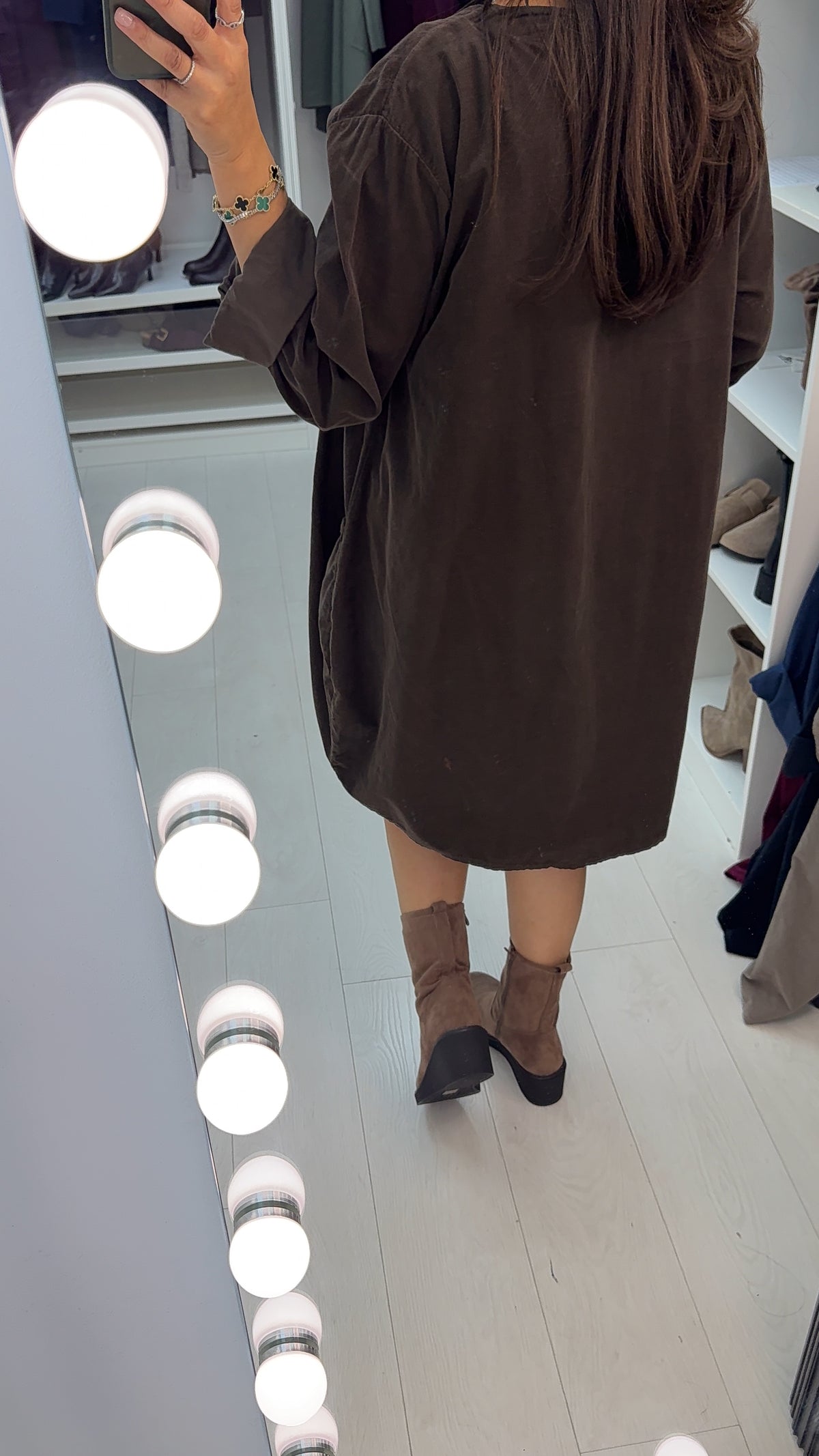 Fabiola Pocket Front Loose Fit Corduroy Dress