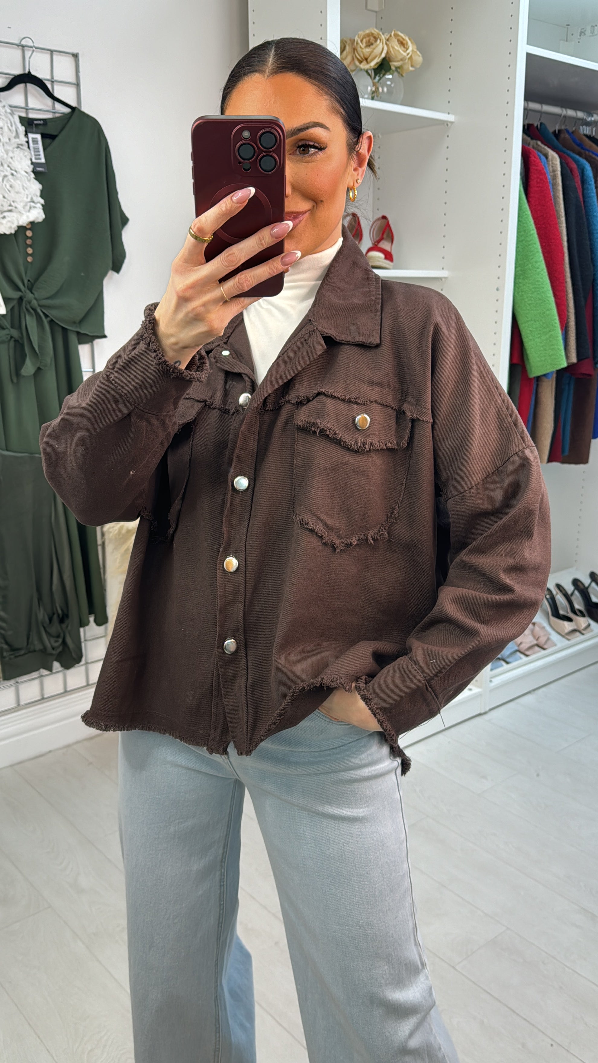 Elisa Frayed Edge Denim Jacket