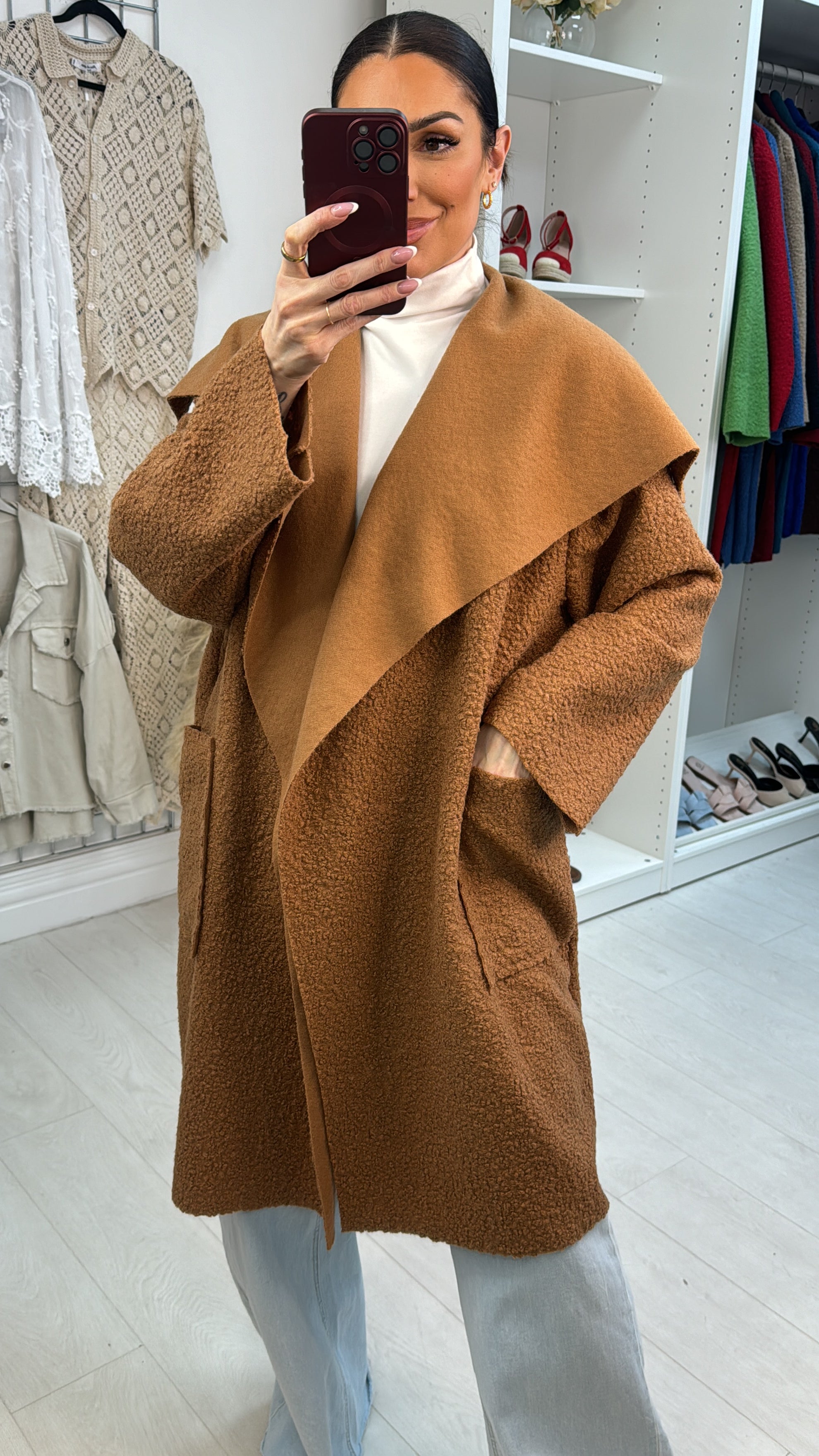 Damina Boucle Waterfall Jacket