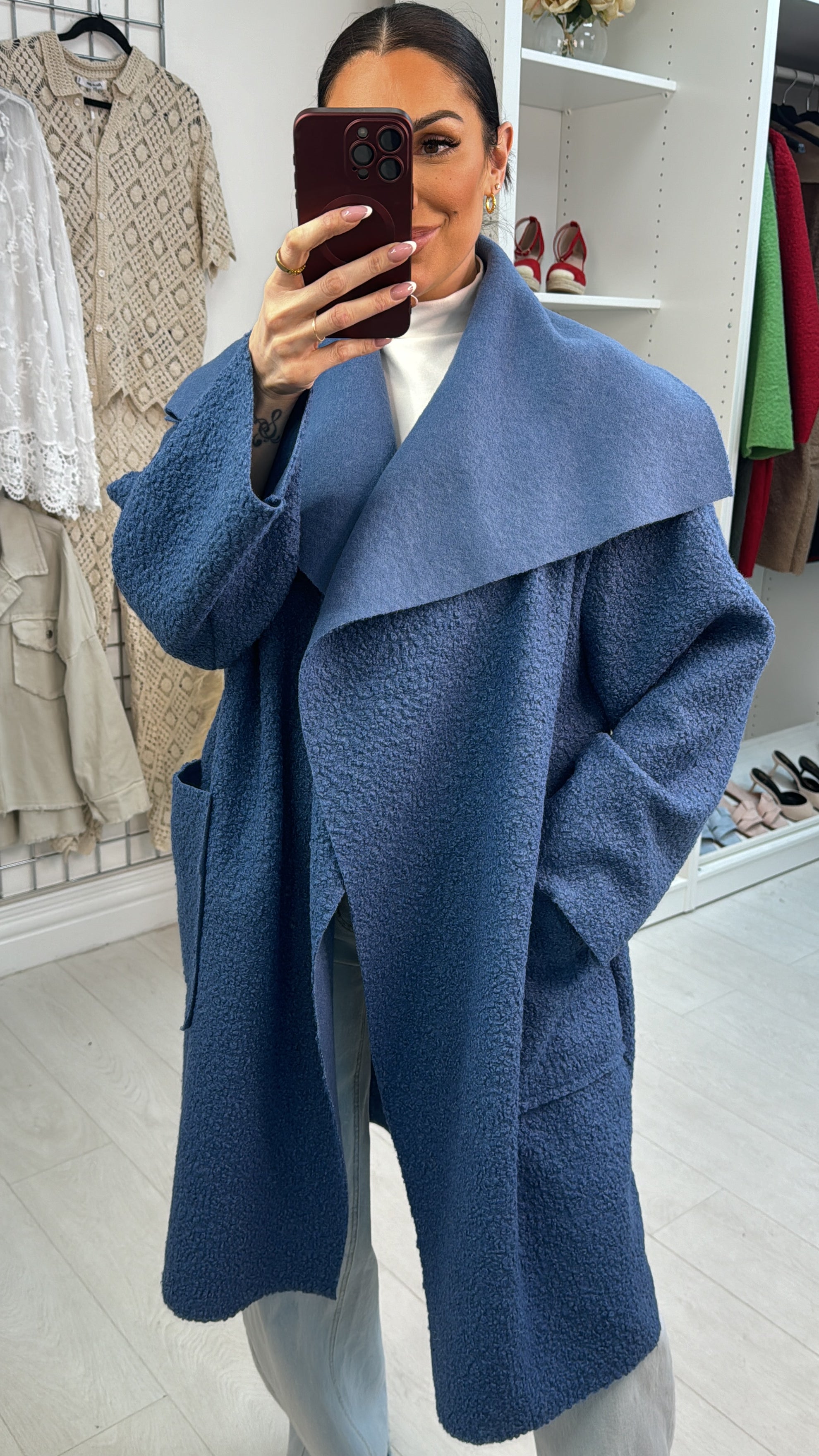 Damina Boucle Waterfall Jacket