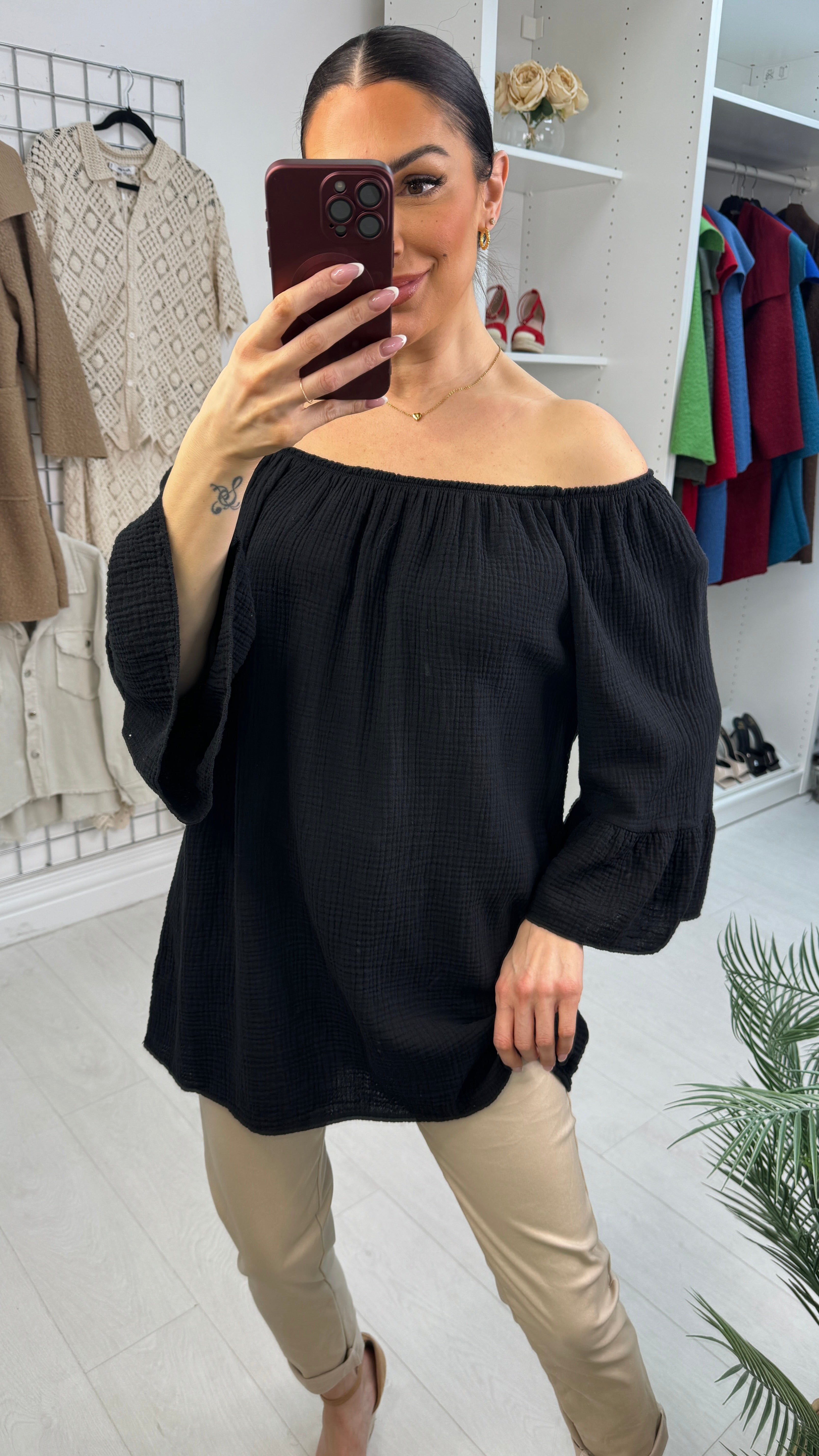 Daytona Cheesecloth Loose Fit Top