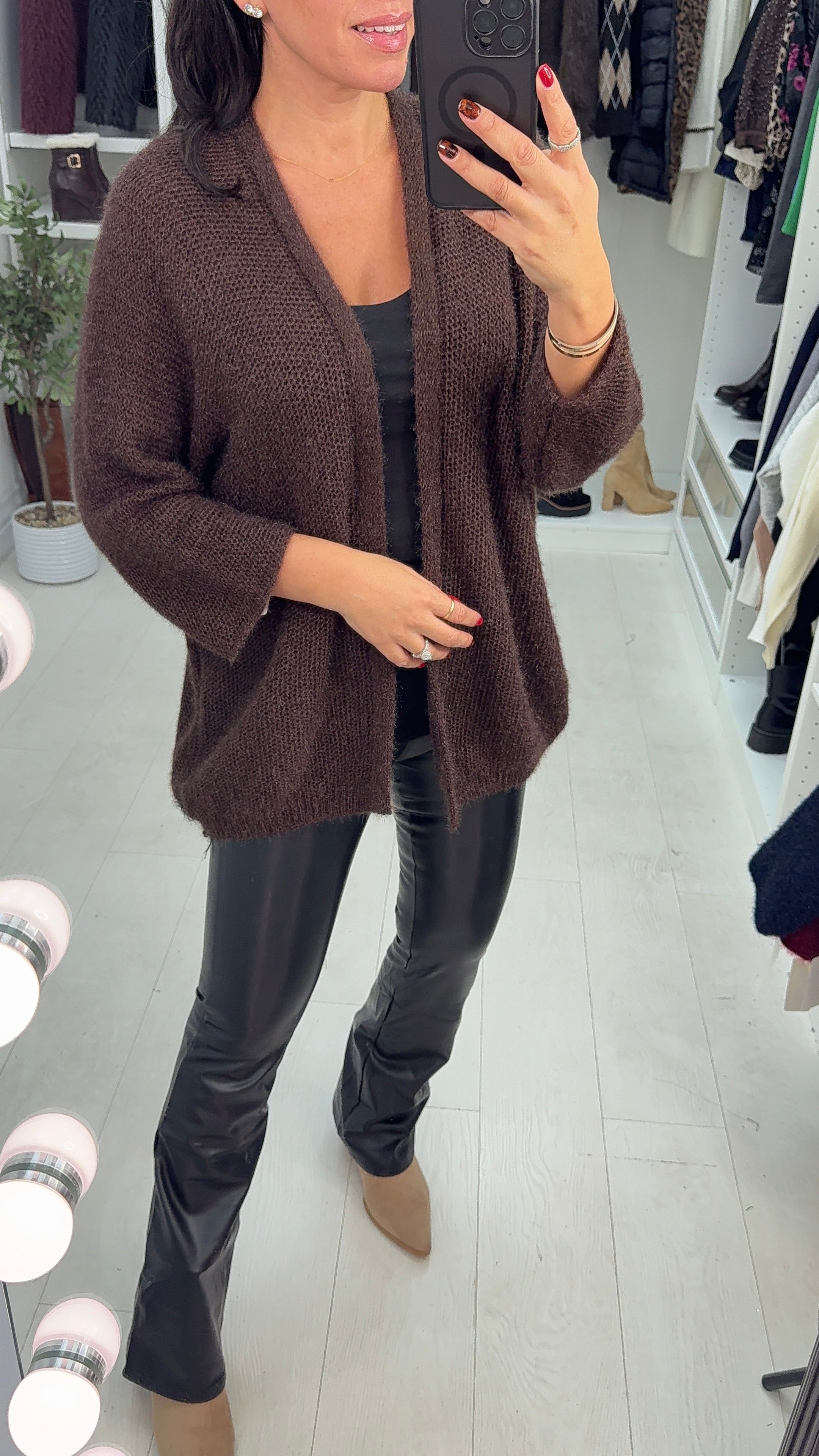 Maia Plain Super Soft Open Front Cardigan