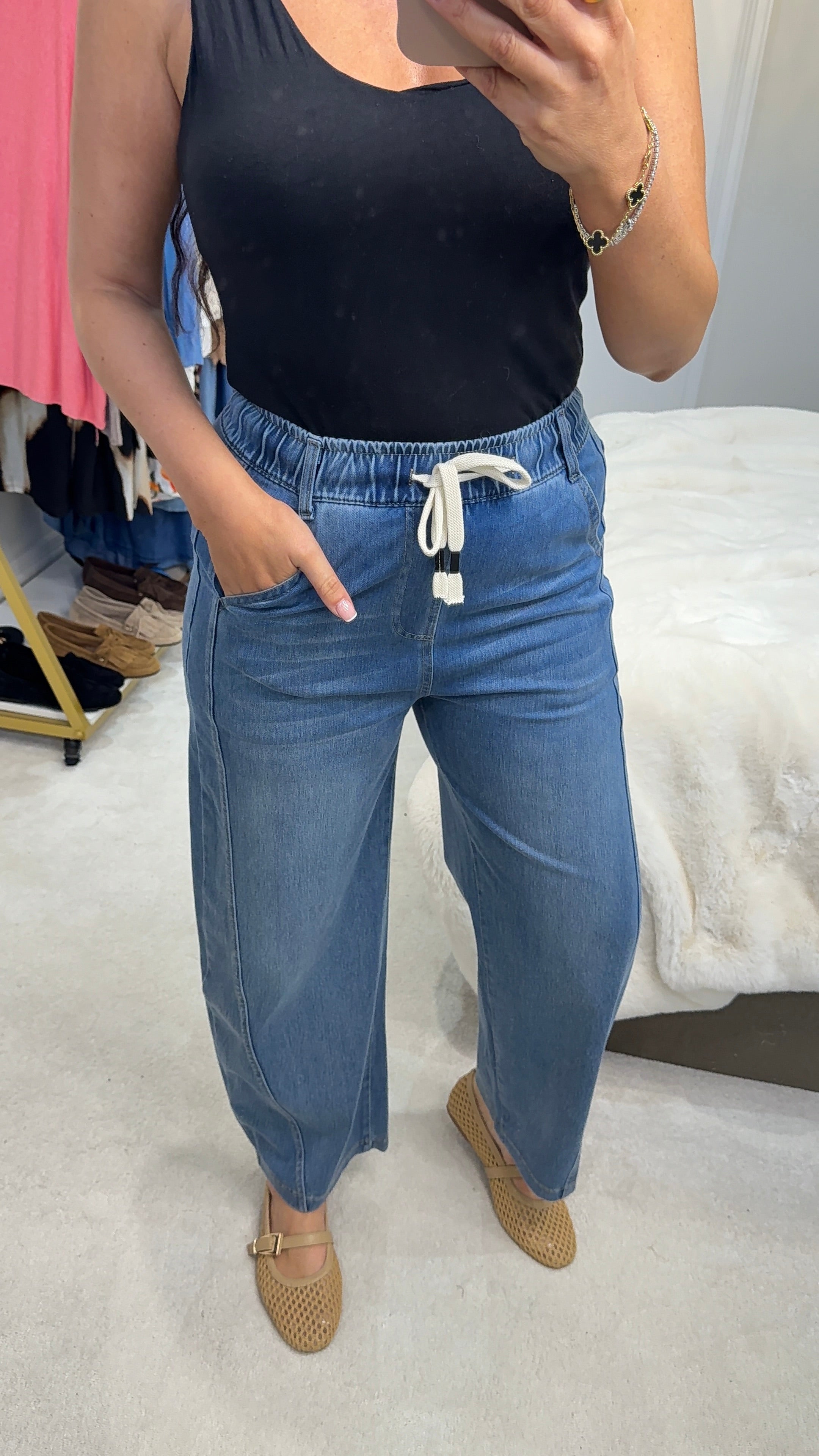 Briley Barrel Leg Jogger Jeans