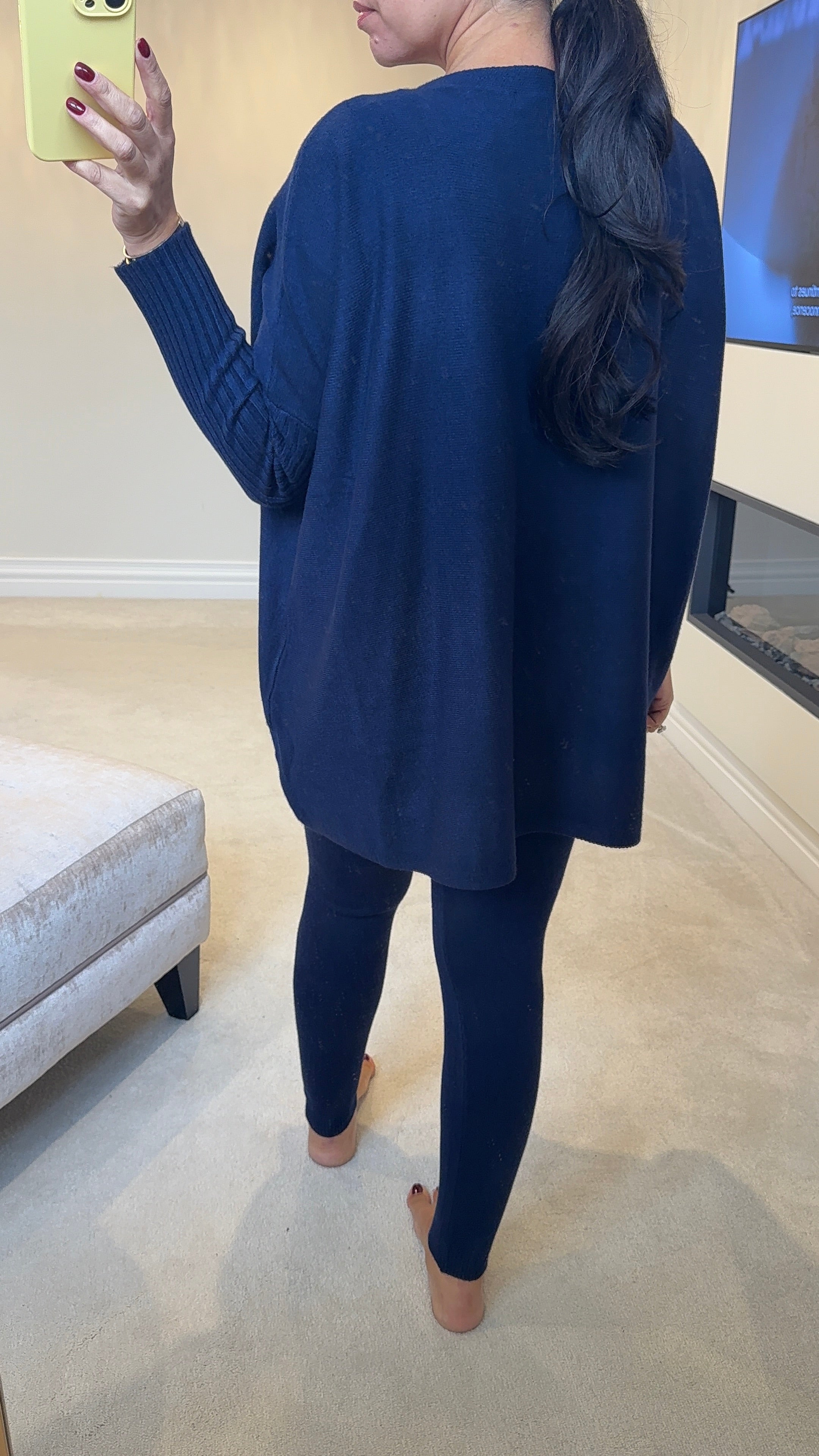 Hessa Plain Loose Fit Super Soft Knitted Loungewear Set