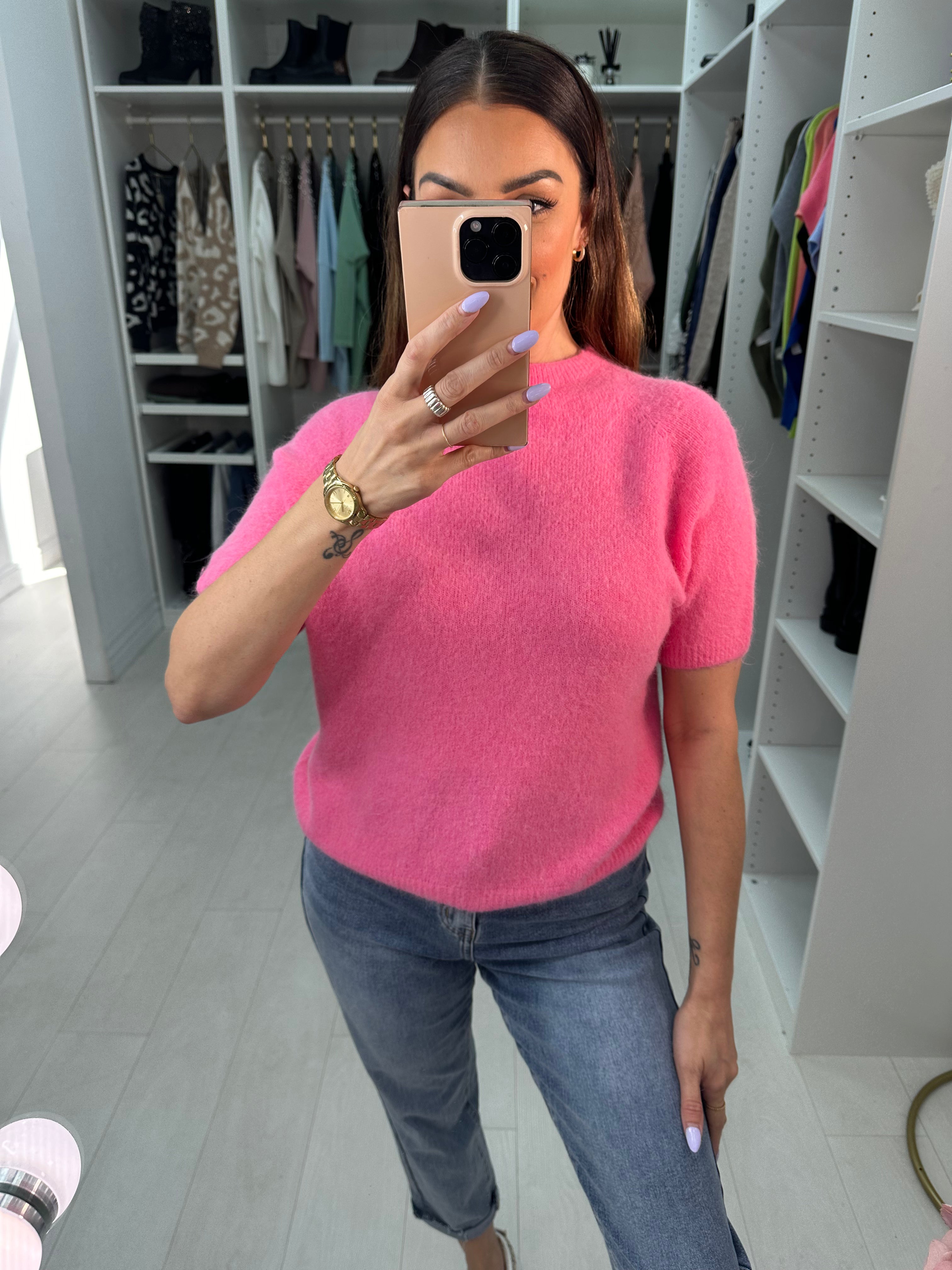 Keisha Short Sleeve Round Neck Jumper