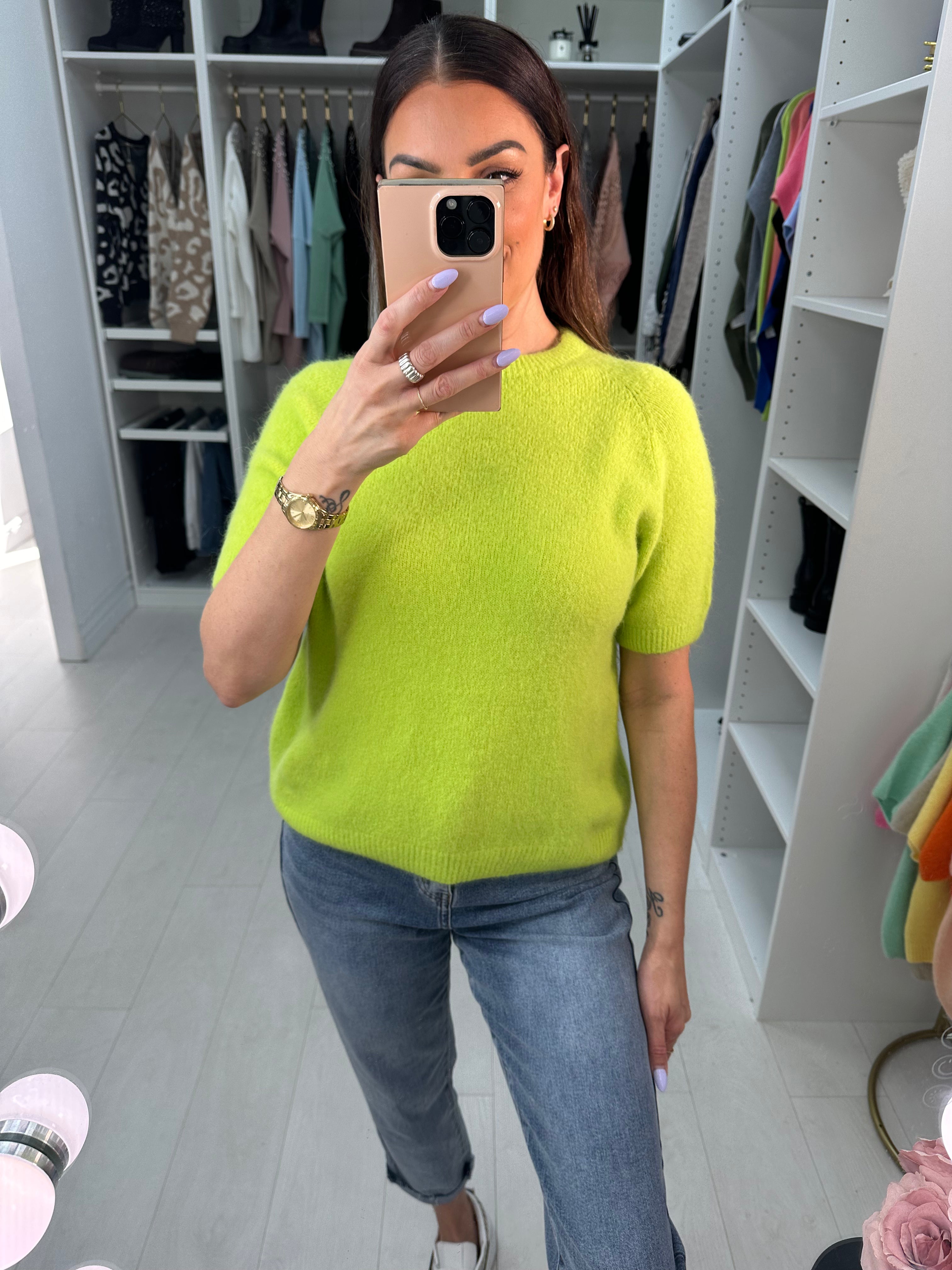 Keisha Short Sleeve Round Neck Jumper