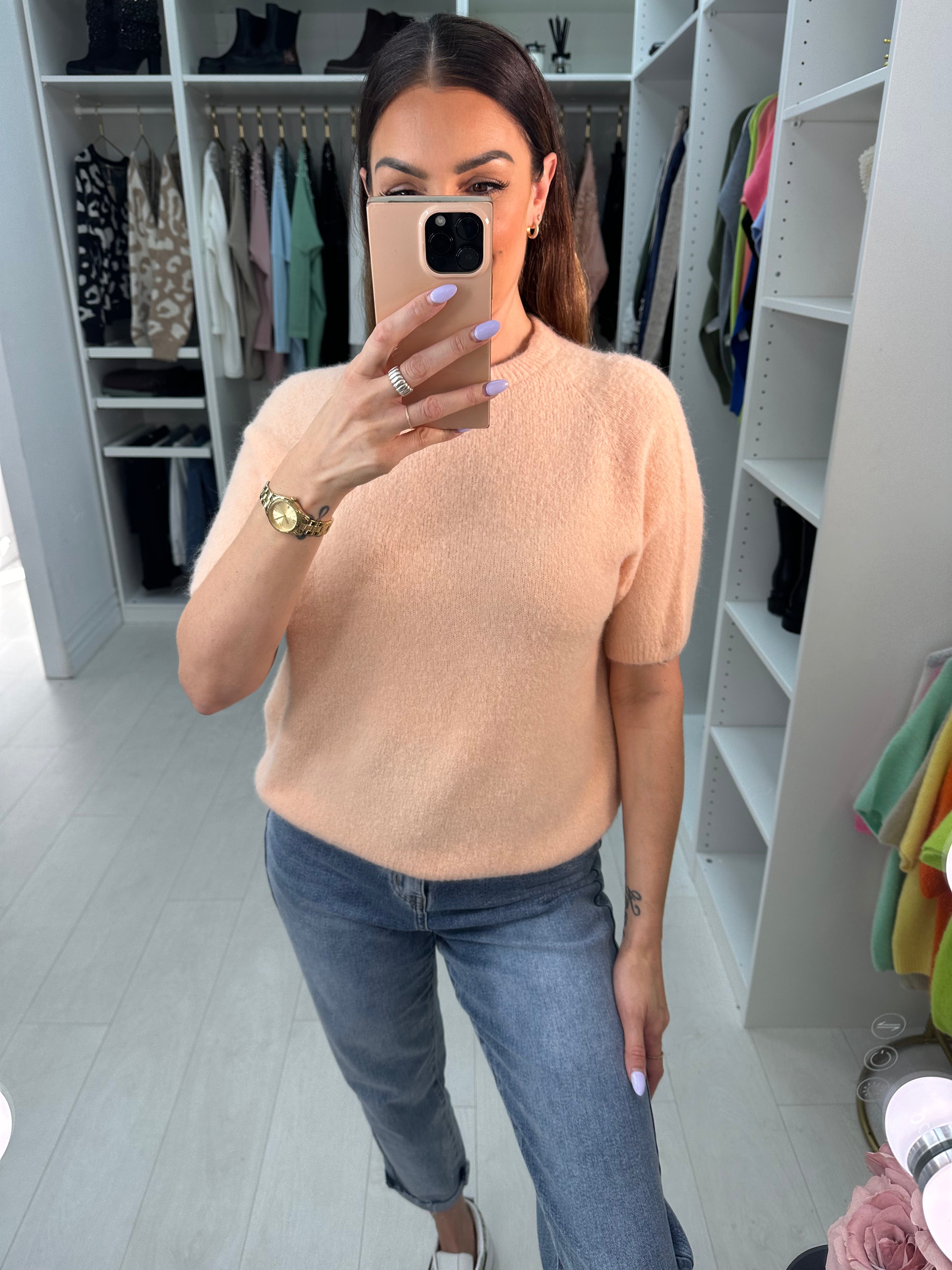 Keisha Short Sleeve Round Neck Jumper