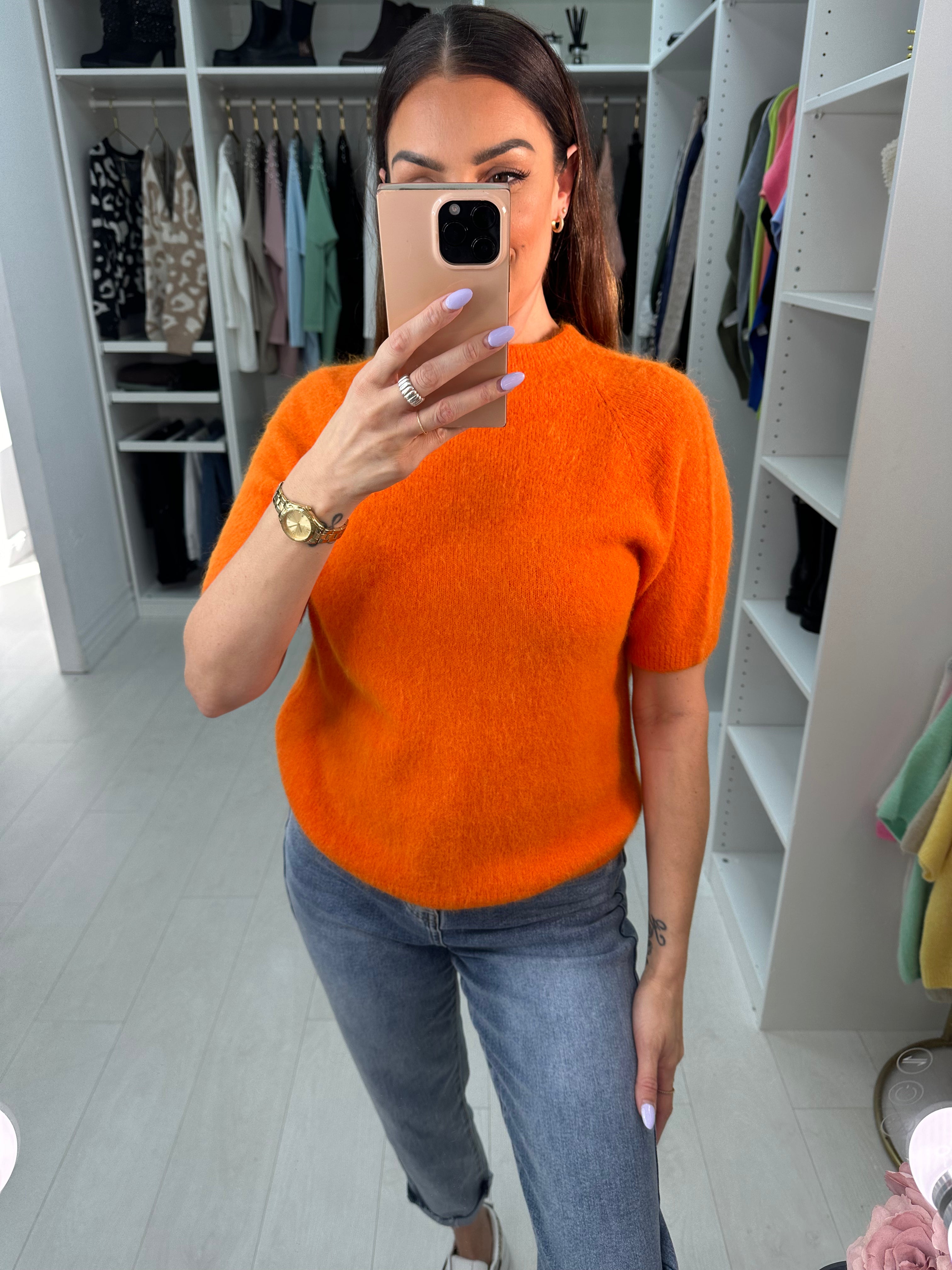 Keisha Short Sleeve Round Neck Jumper