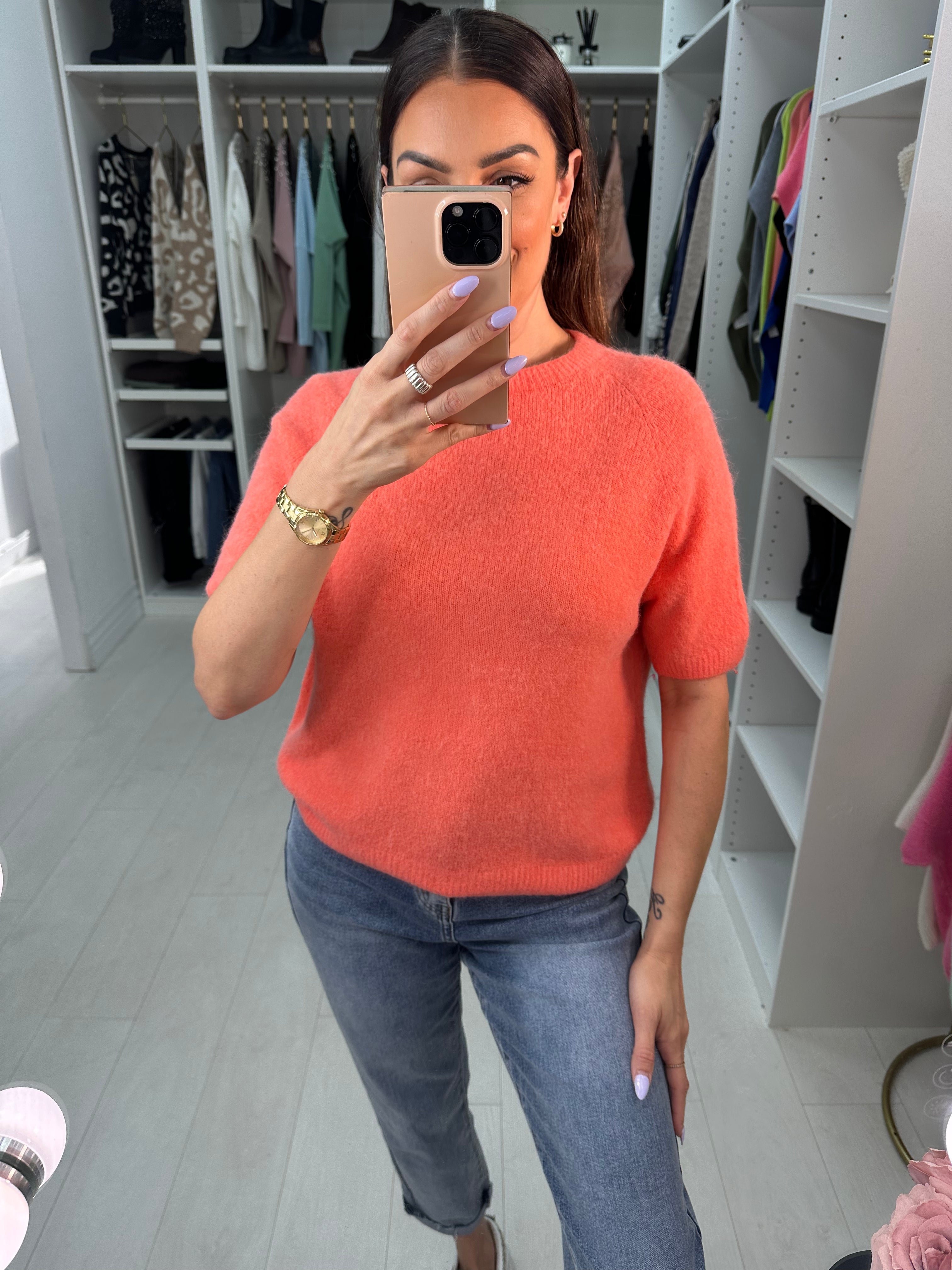 Keisha Short Sleeve Round Neck Jumper