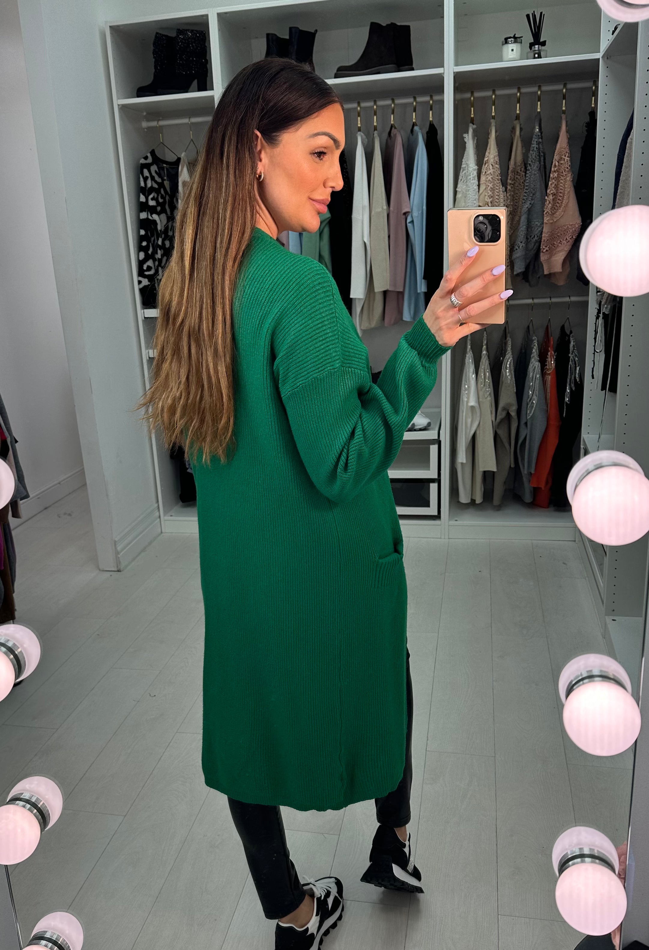 Conrad Longline Ribbed Knitted Cardigan