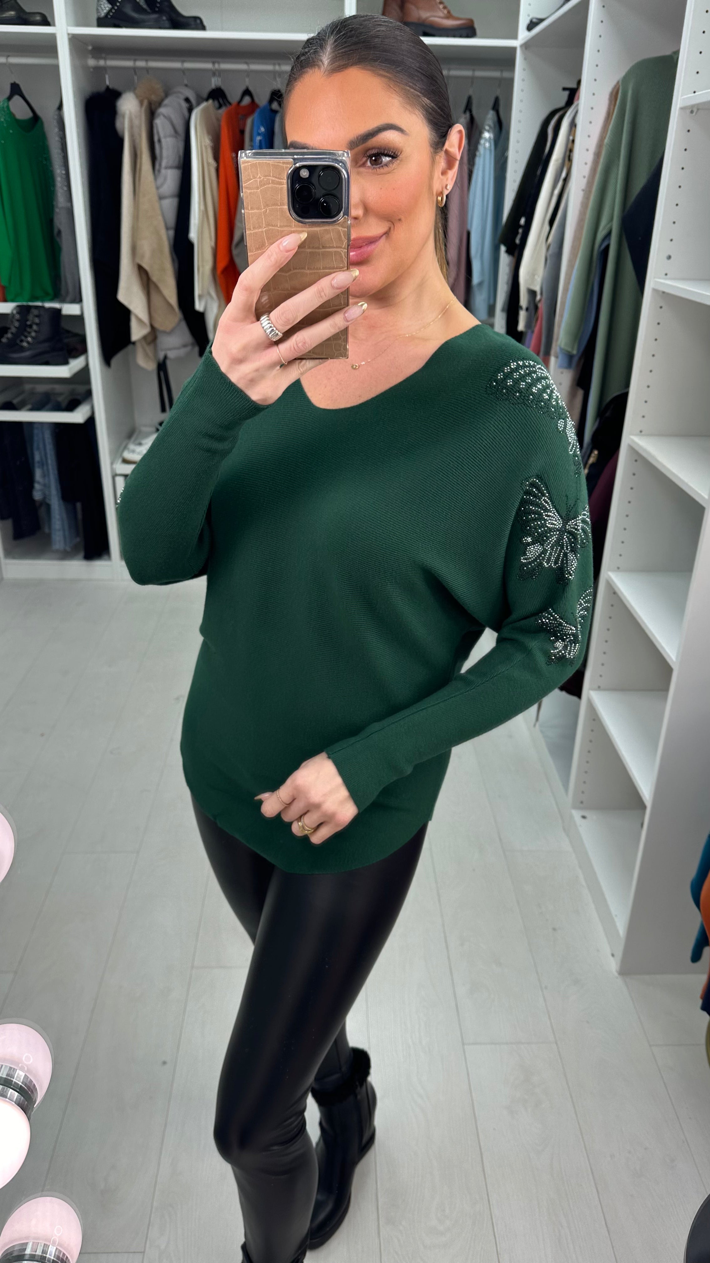 Erica Embellished Butterfly Detail Jumper