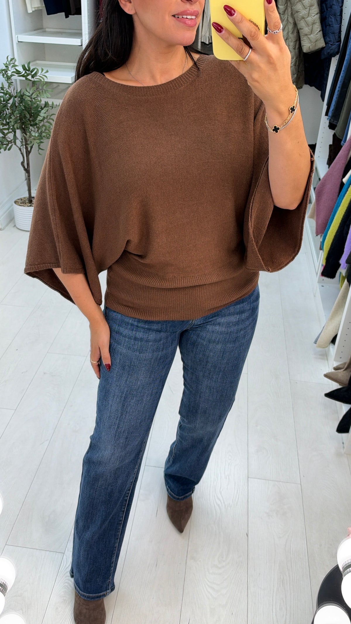 Jennay Plain Batwing Jumper