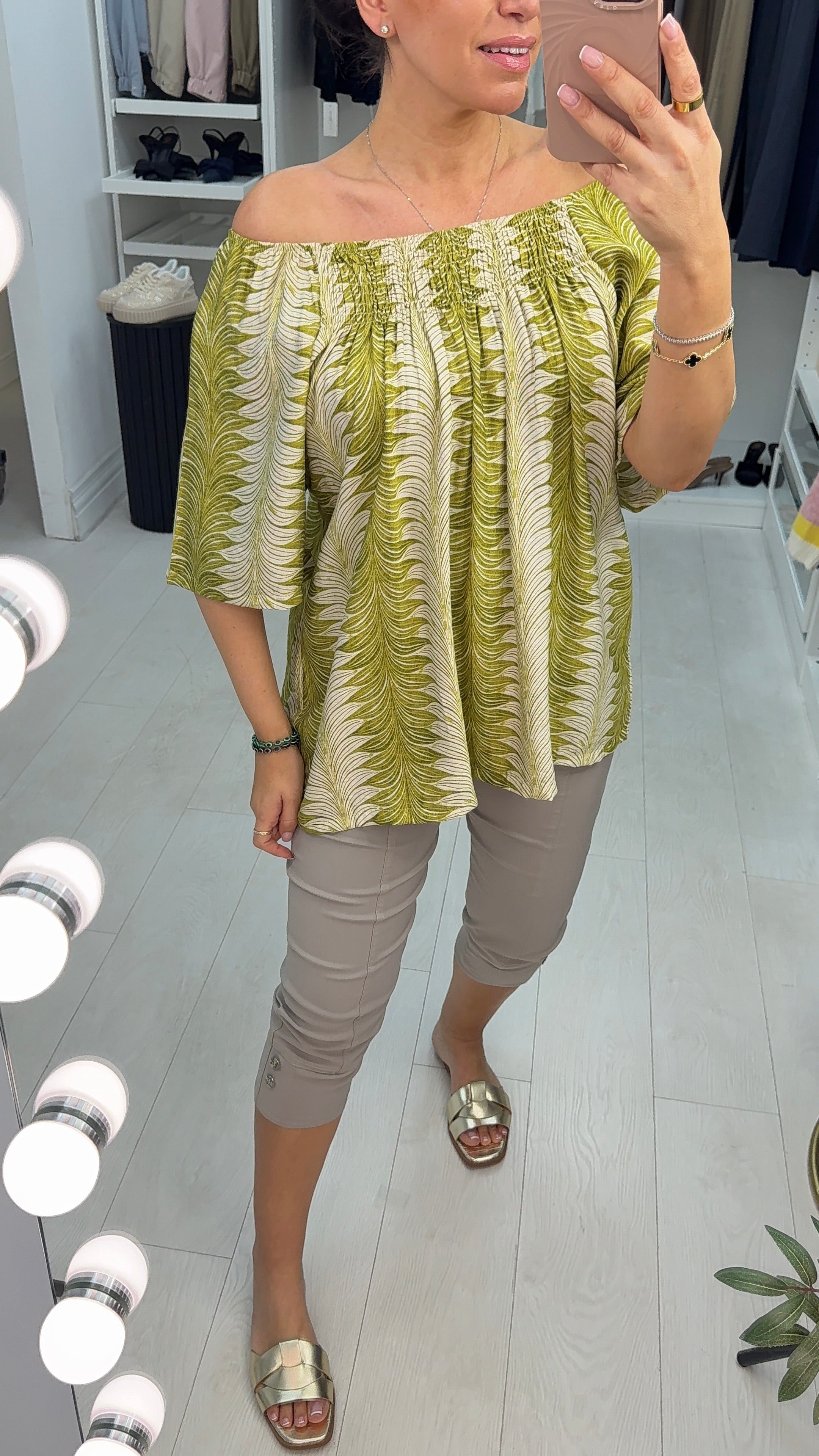 Flynn Abstract Print Loose Fit Top